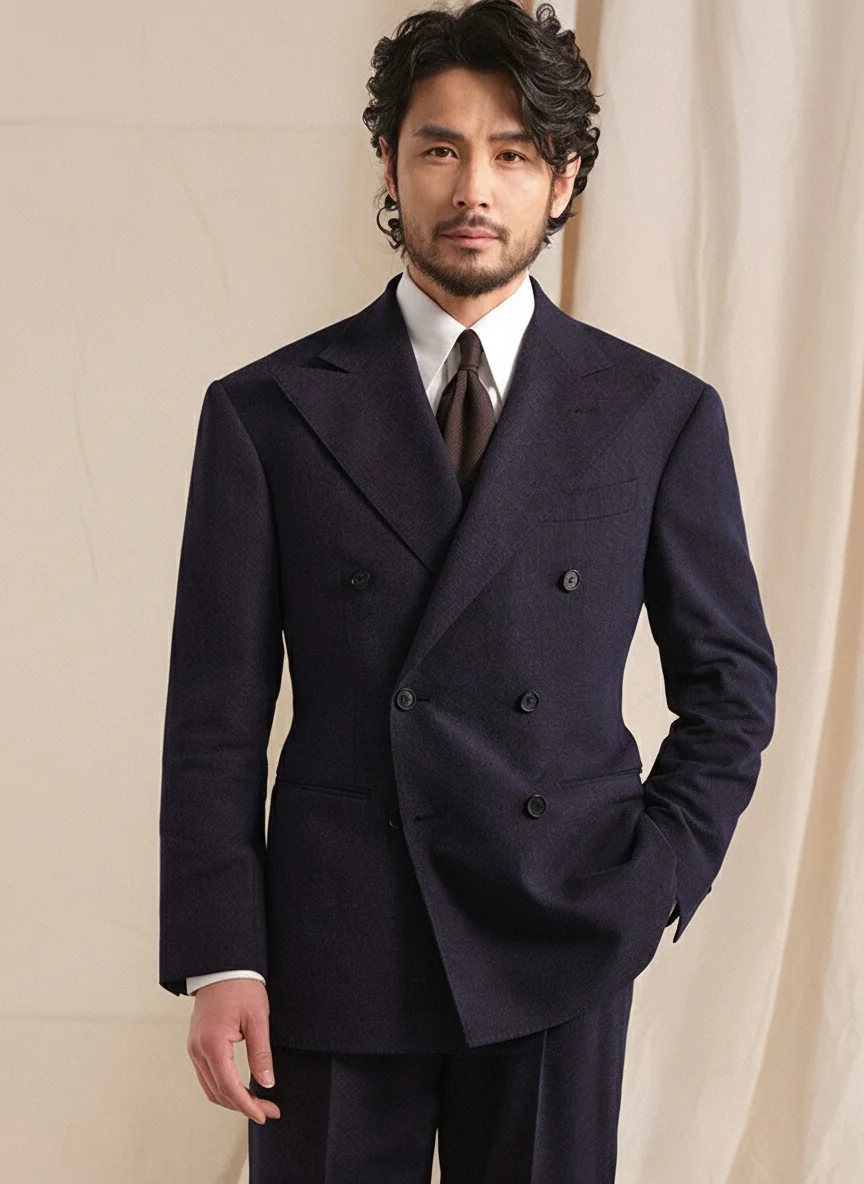 Linen-Blend Double-Breasted Suit - Image 4