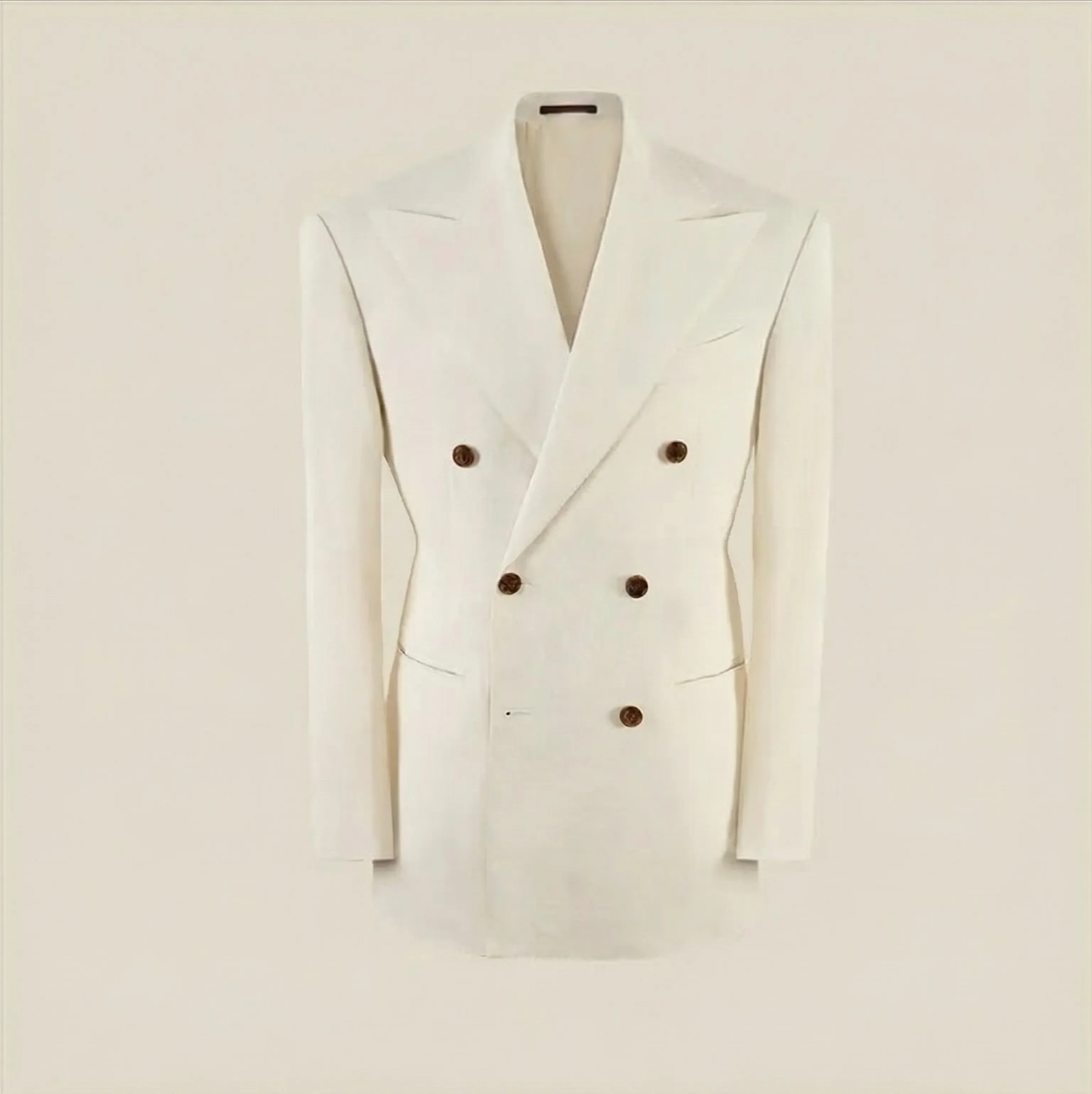 Linen-Blend Double-Breasted Suit - Image 9