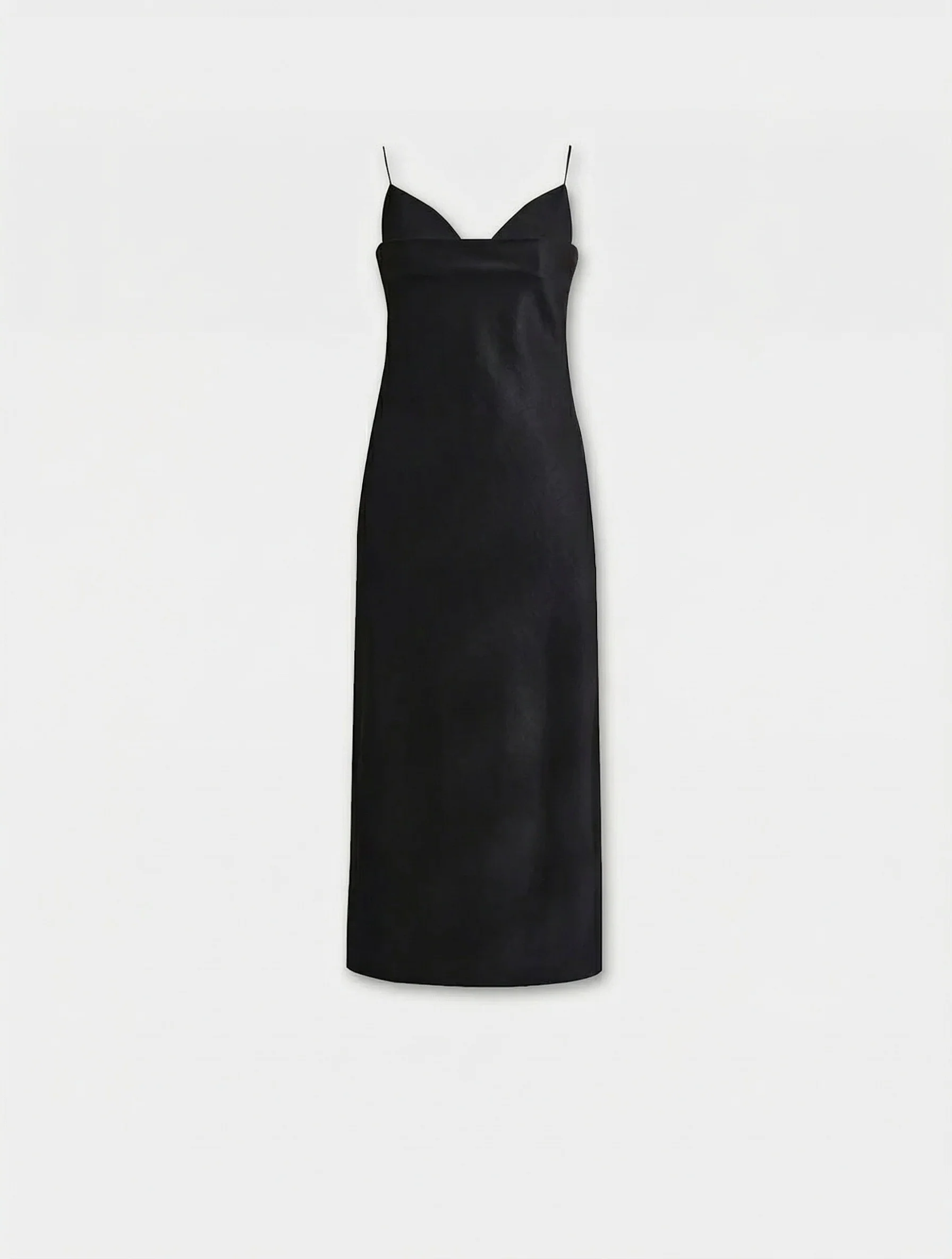 Linen-Blend Faux Two-Piece Slip Dress - Image 6