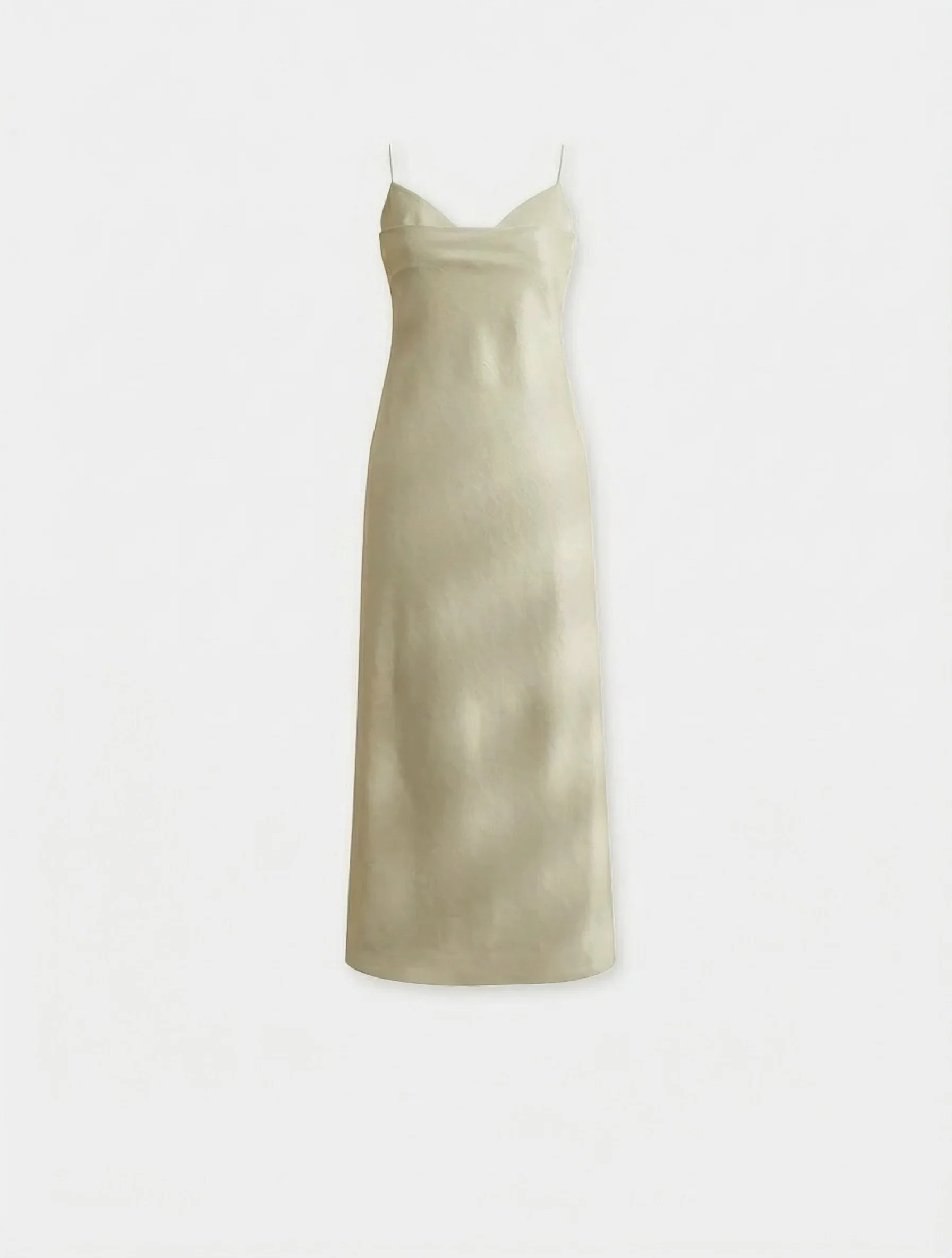 Linen-Blend Faux Two-Piece Slip Dress - Image 7