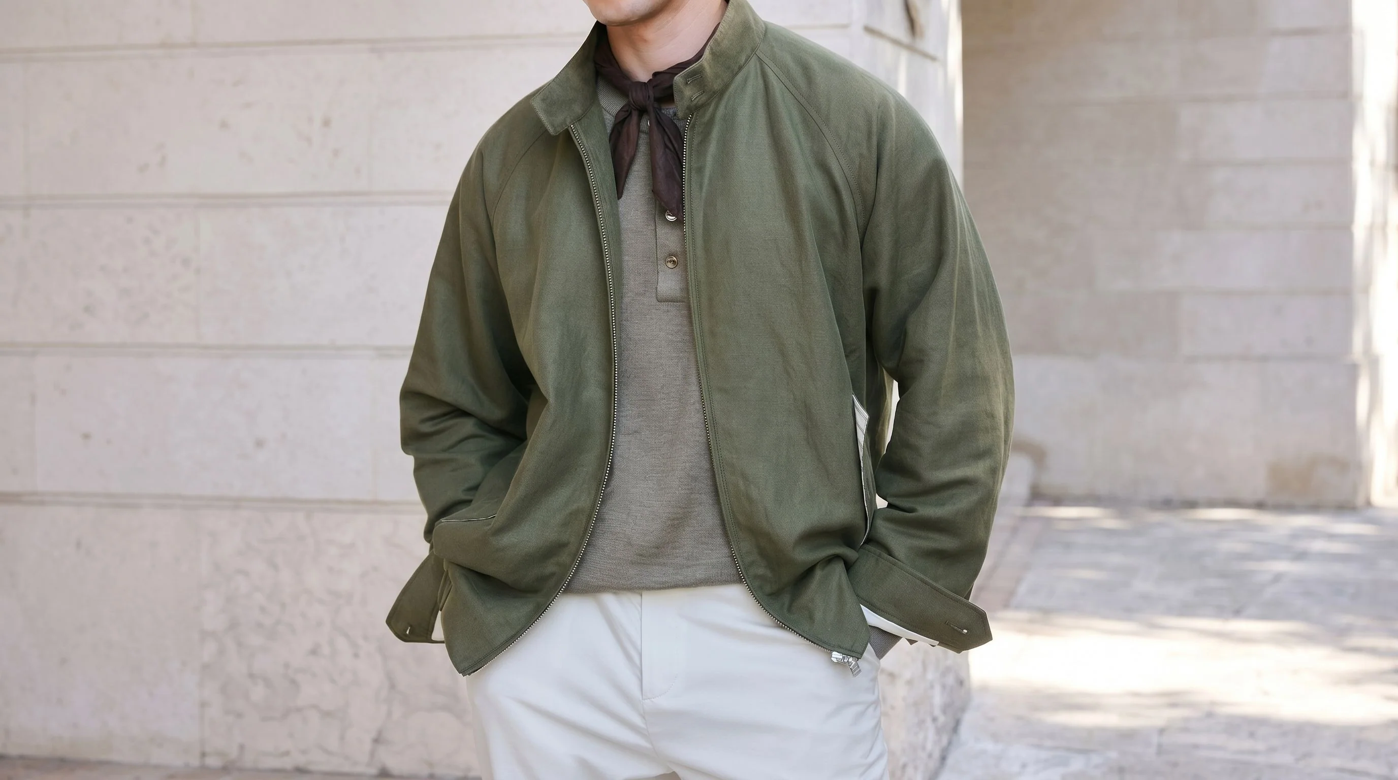 Linen-Blend Harrington - Image 3