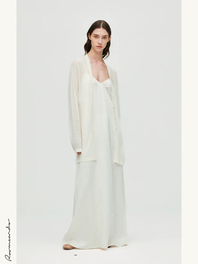 Linen Blend Knit Cardigan - Image 2