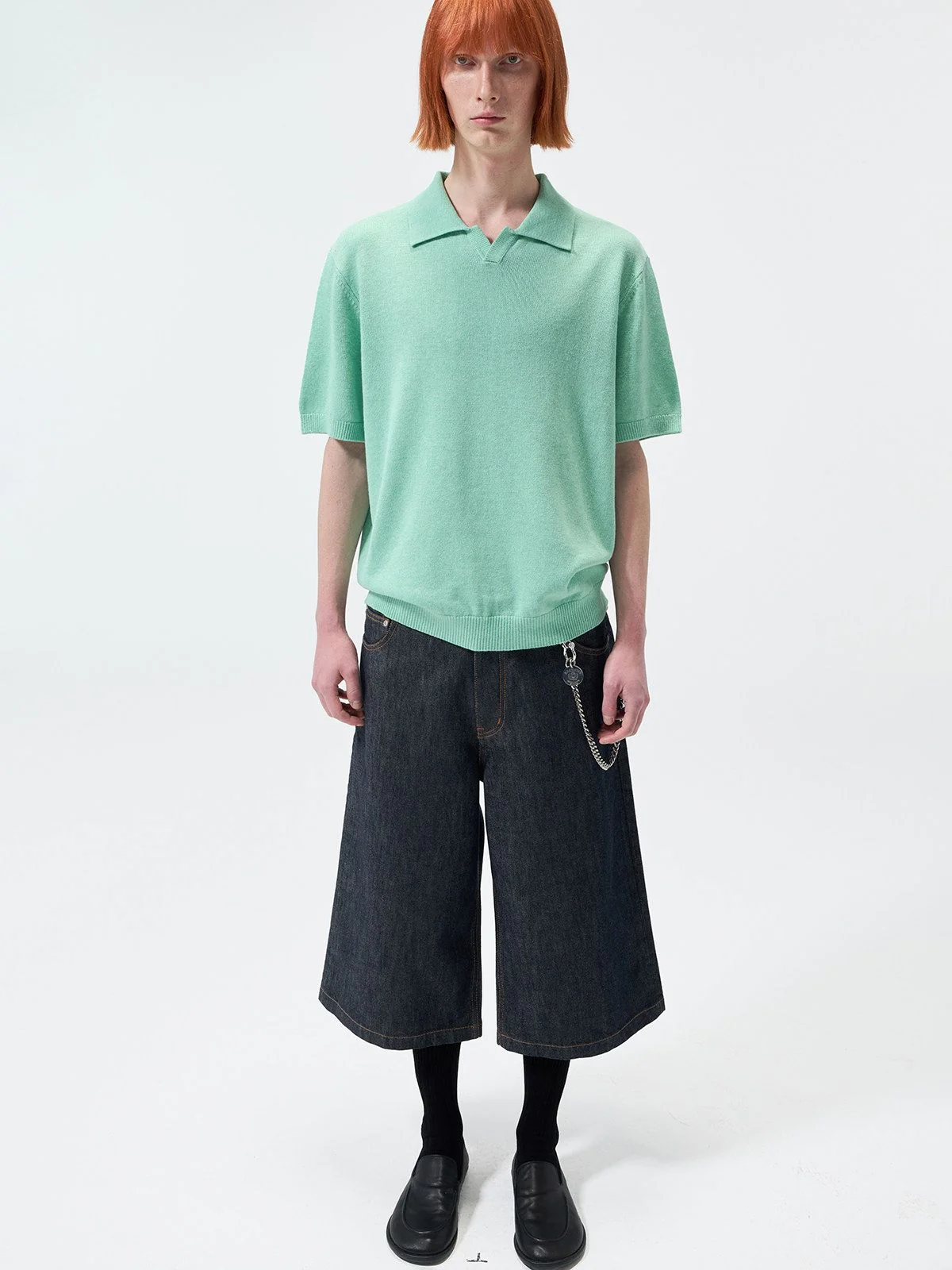 Linen-Blend Knit Polo - Image 3