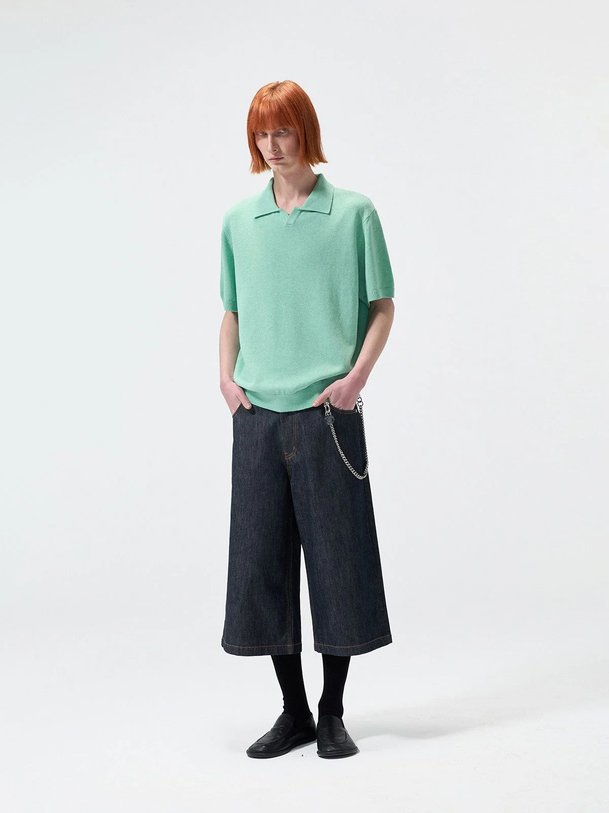 Linen-Blend Knit Polo - Image 4