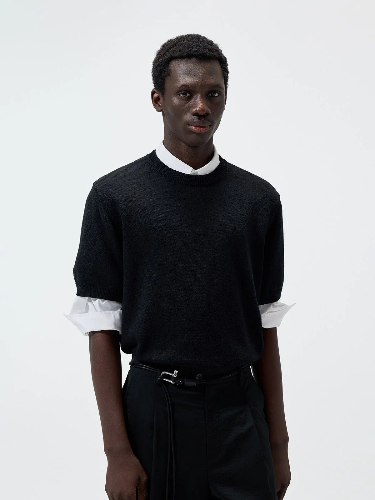 Linen-Blend Knit Tee - Image 5