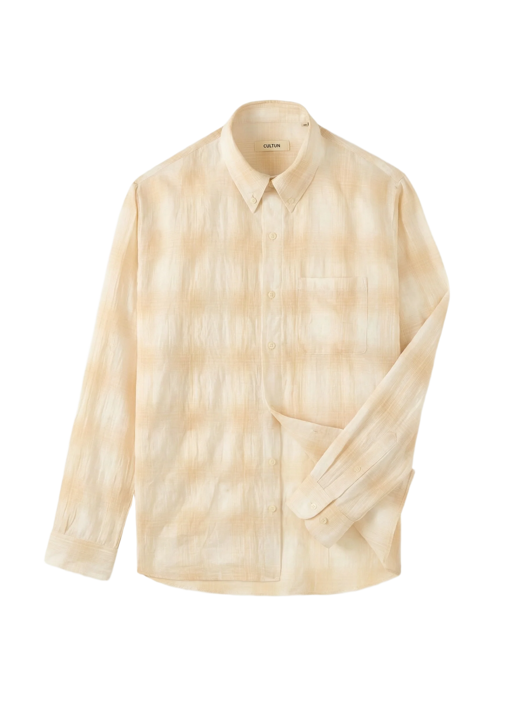 Linen Blend Plaid Shirt - Image 5