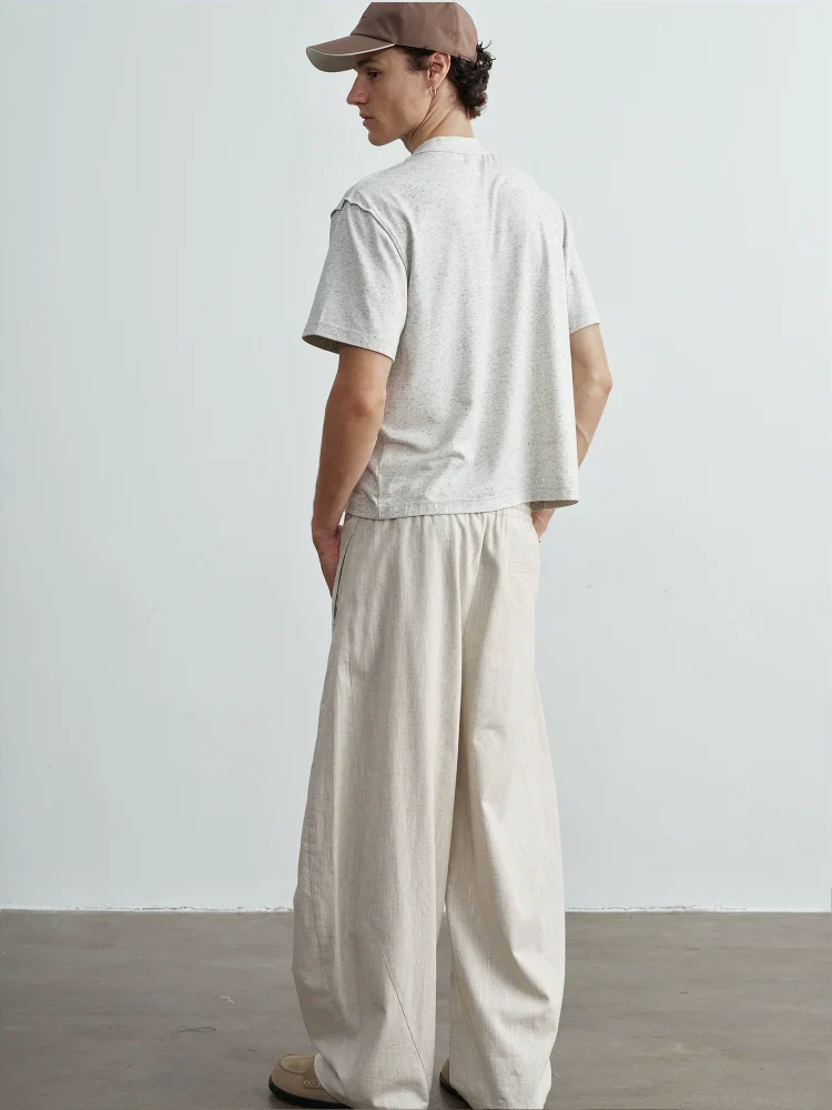 Linen-Blend Wide-Leg Trousers - Image 5