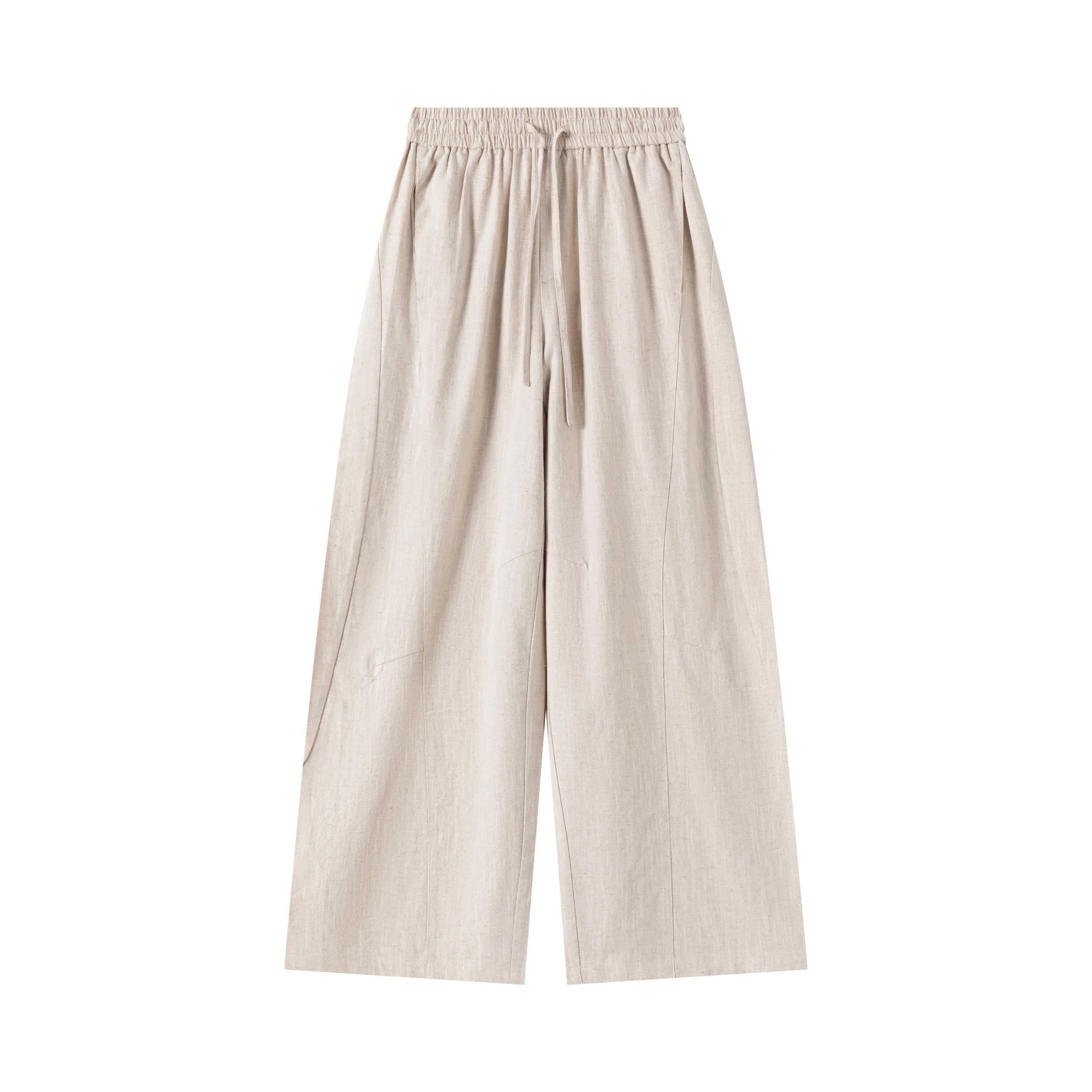 Linen-Blend Wide-Leg Trousers - Image 6