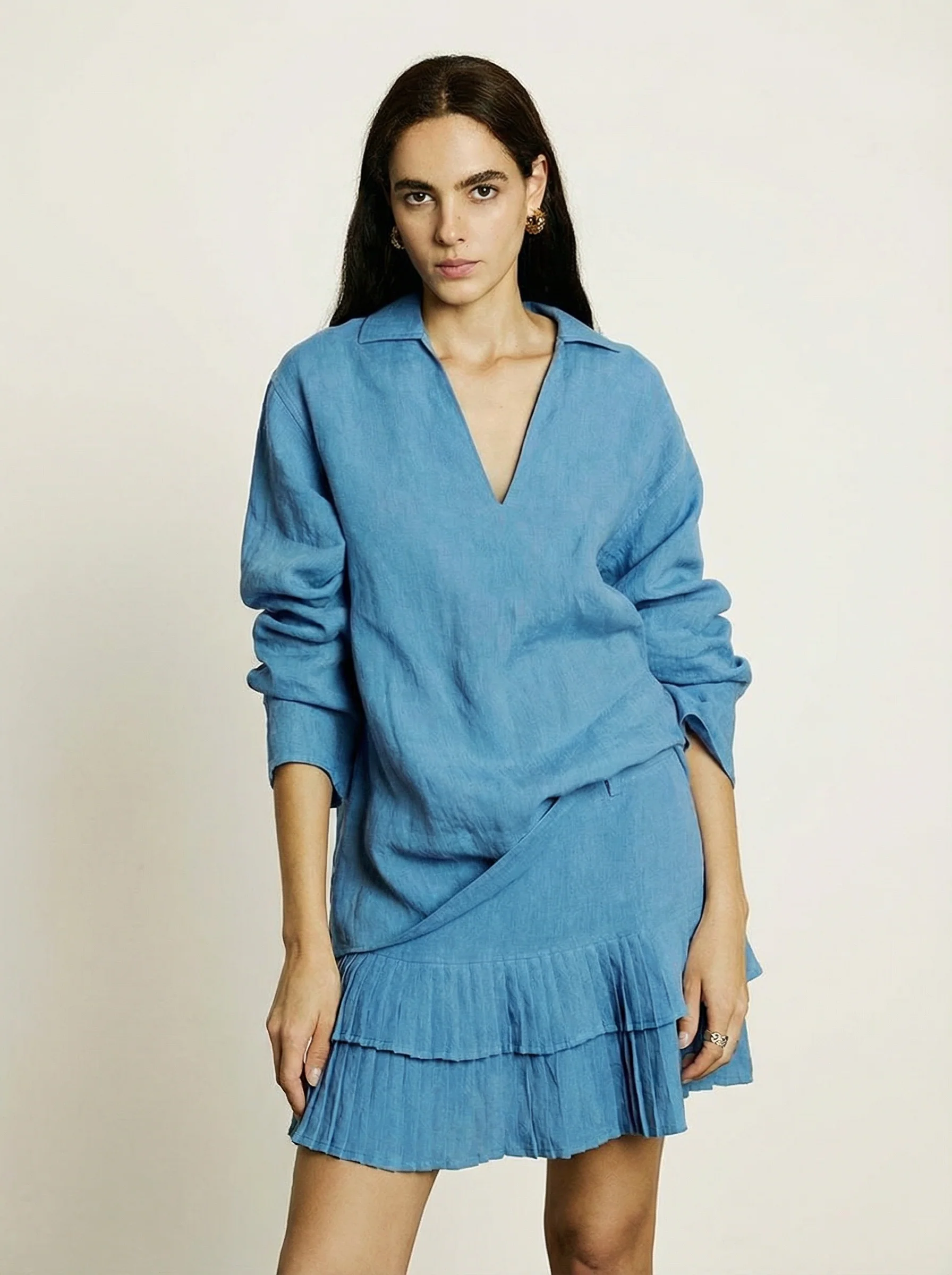 Linen Blouse Set - Image 2