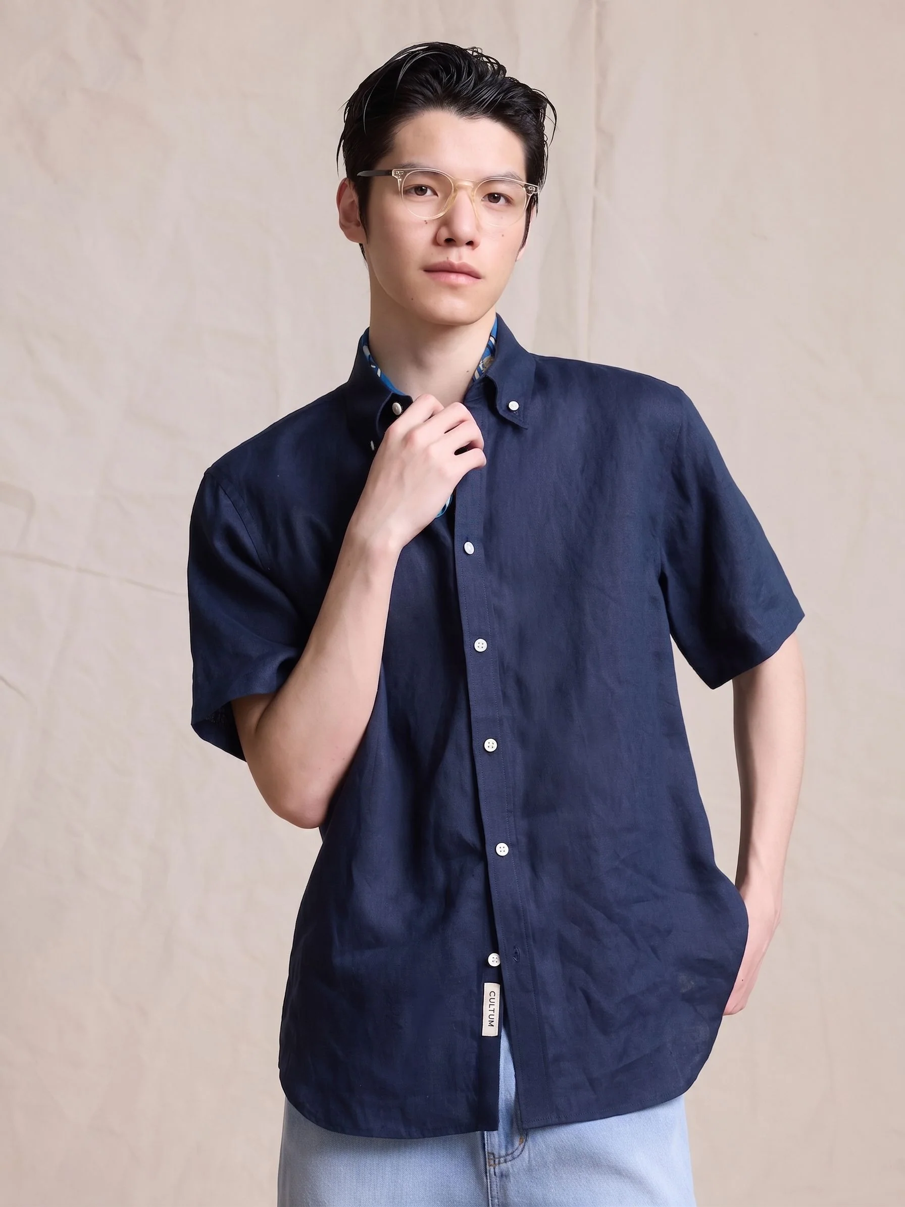 Linen Button-Down Shirt - Image 3