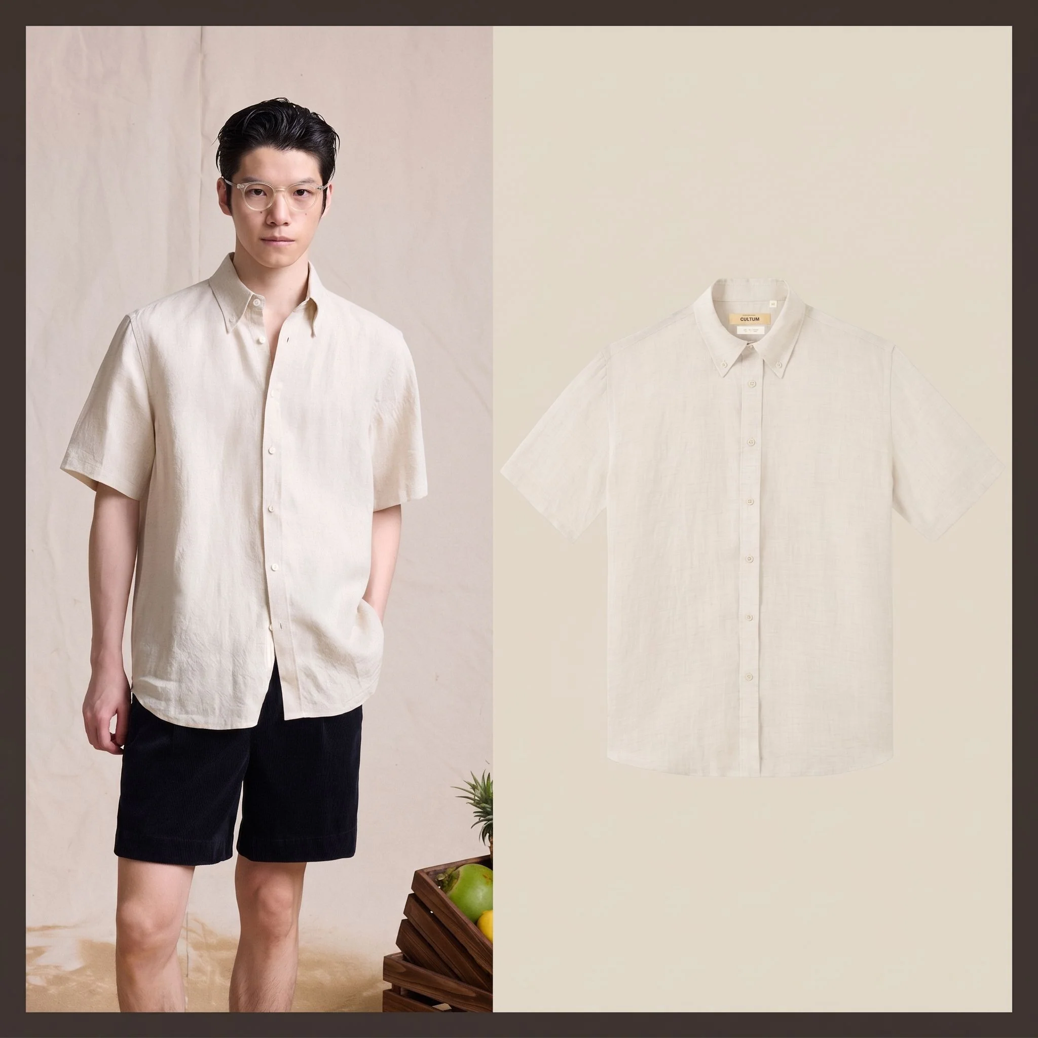 Linen Button-Down Shirt - Image 6