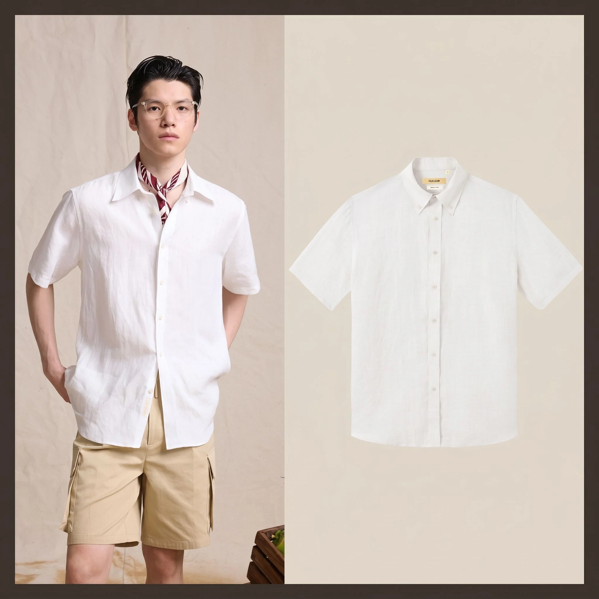 Linen Button-Down Shirt - Image 7