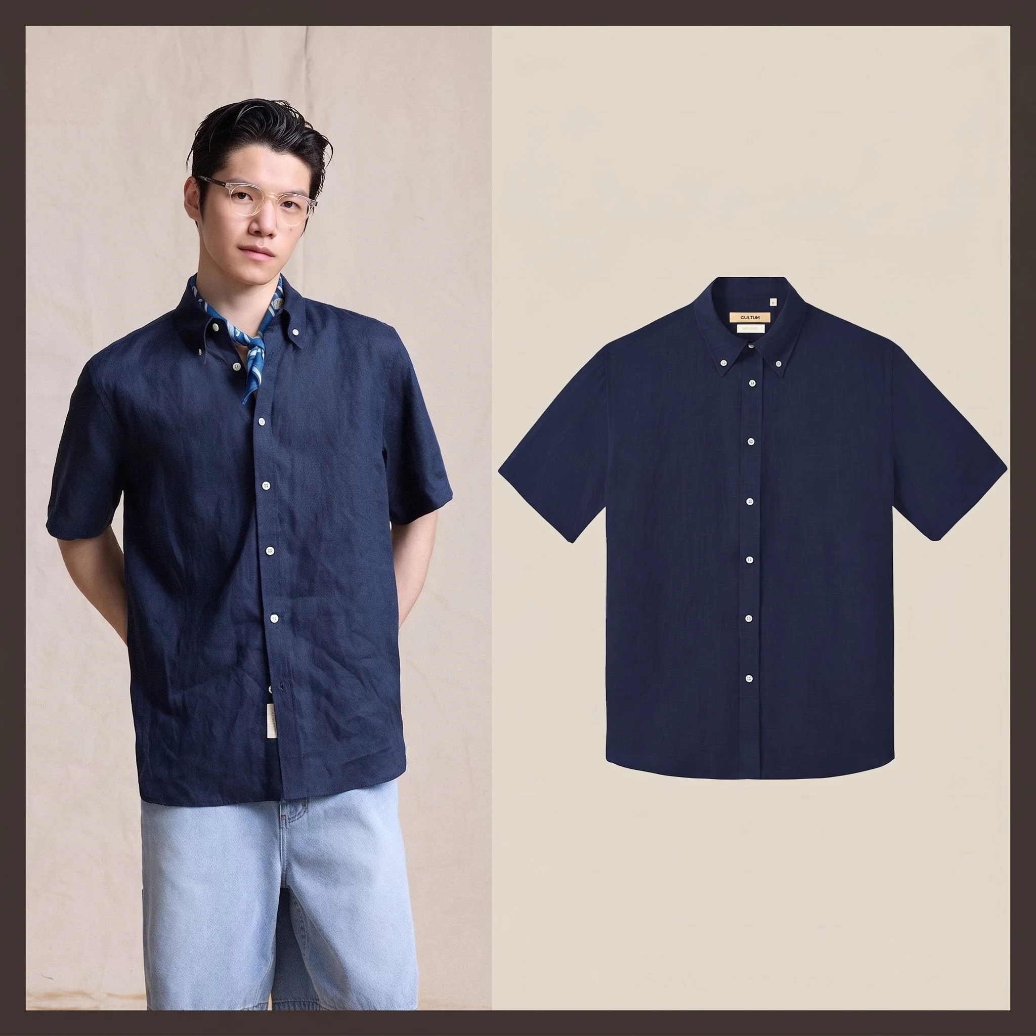 Linen Button-Down Shirt - Image 8