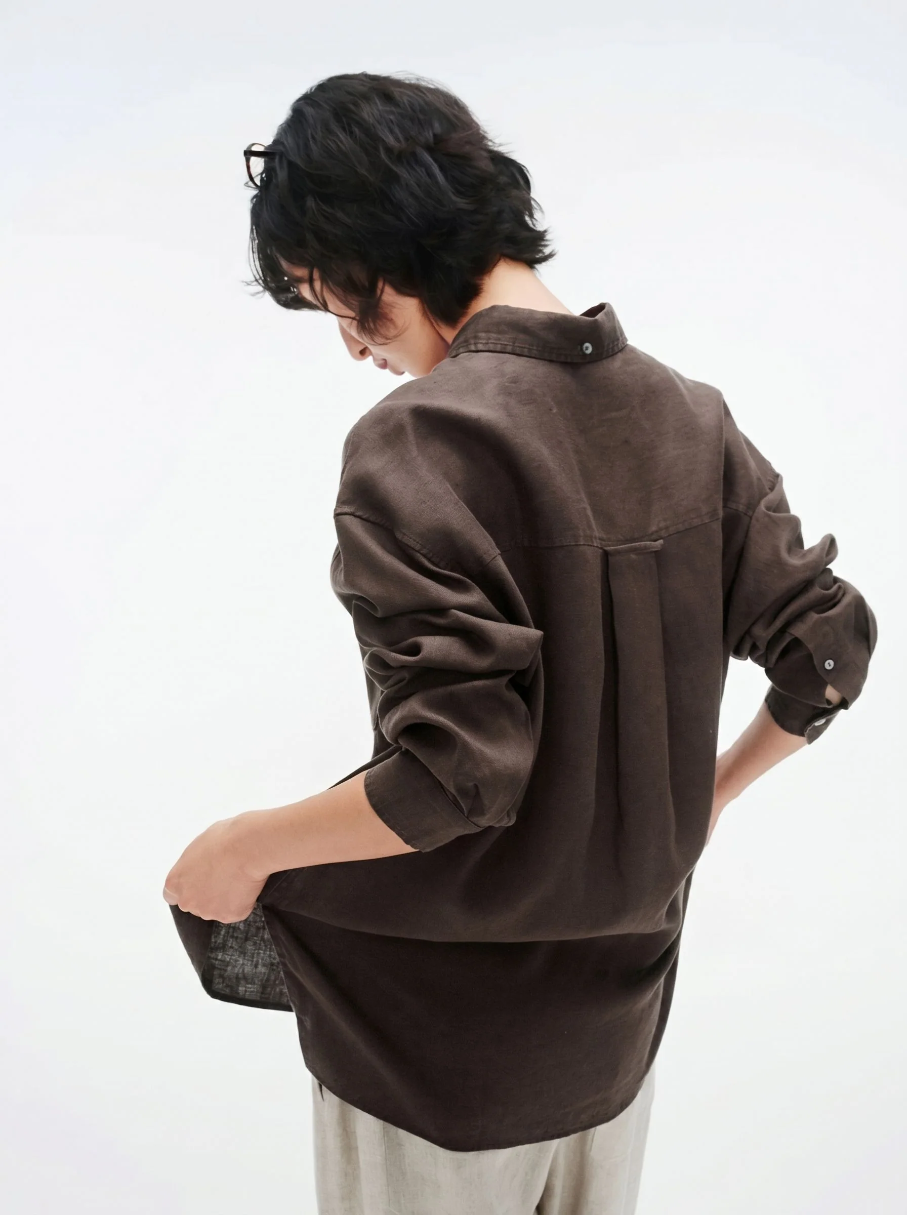 Linen Button-Down Shirt - Image 4