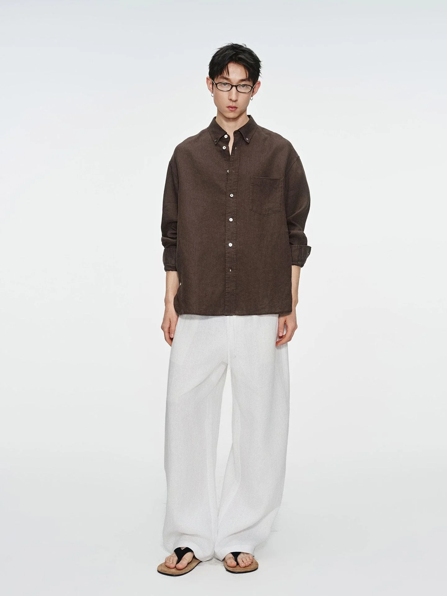 Linen Button-Down Shirt - Image 5