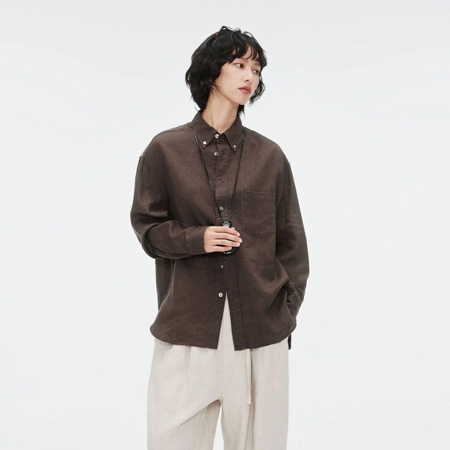 Linen Button-Down Shirt - Image 6