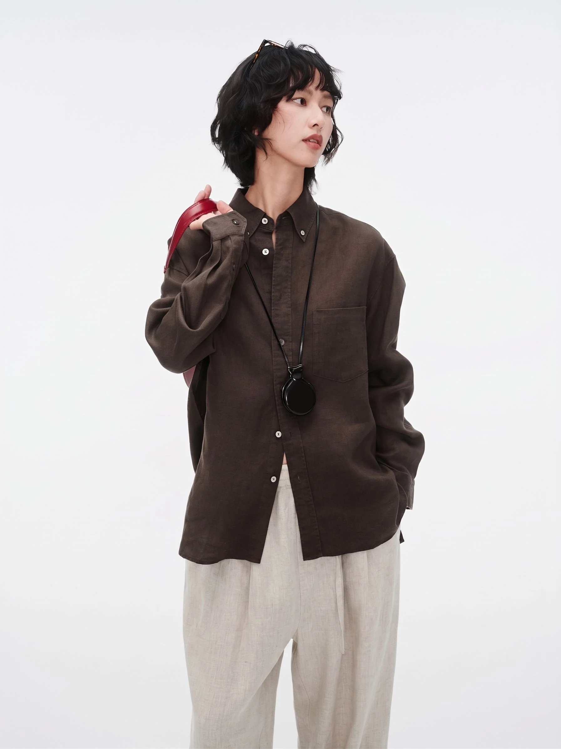 Linen Button-Down Shirt - Image 3