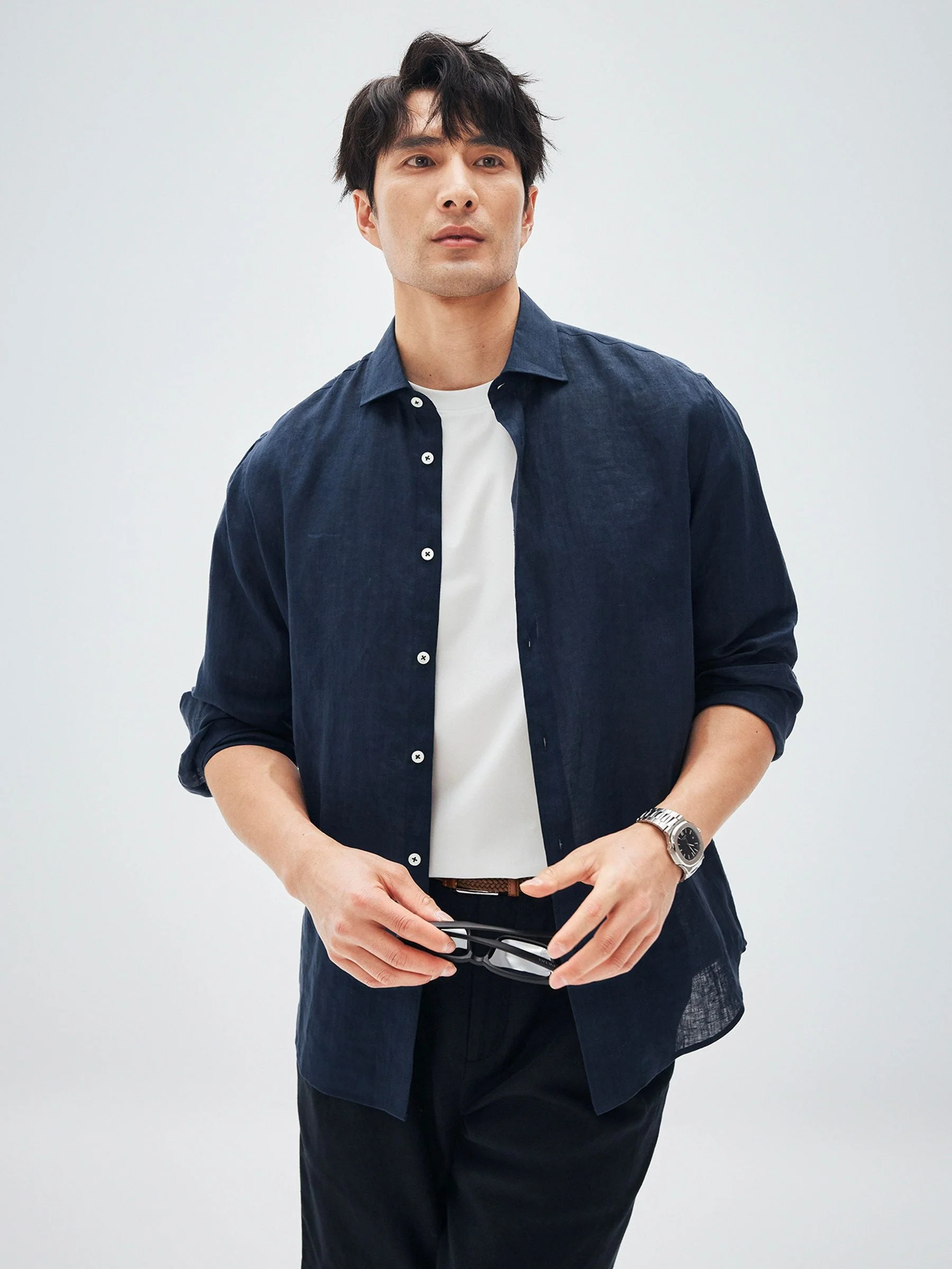 Linen Button Shirt - Image 2