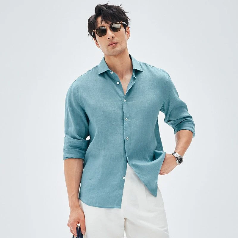 Linen Button Shirt - Image 7