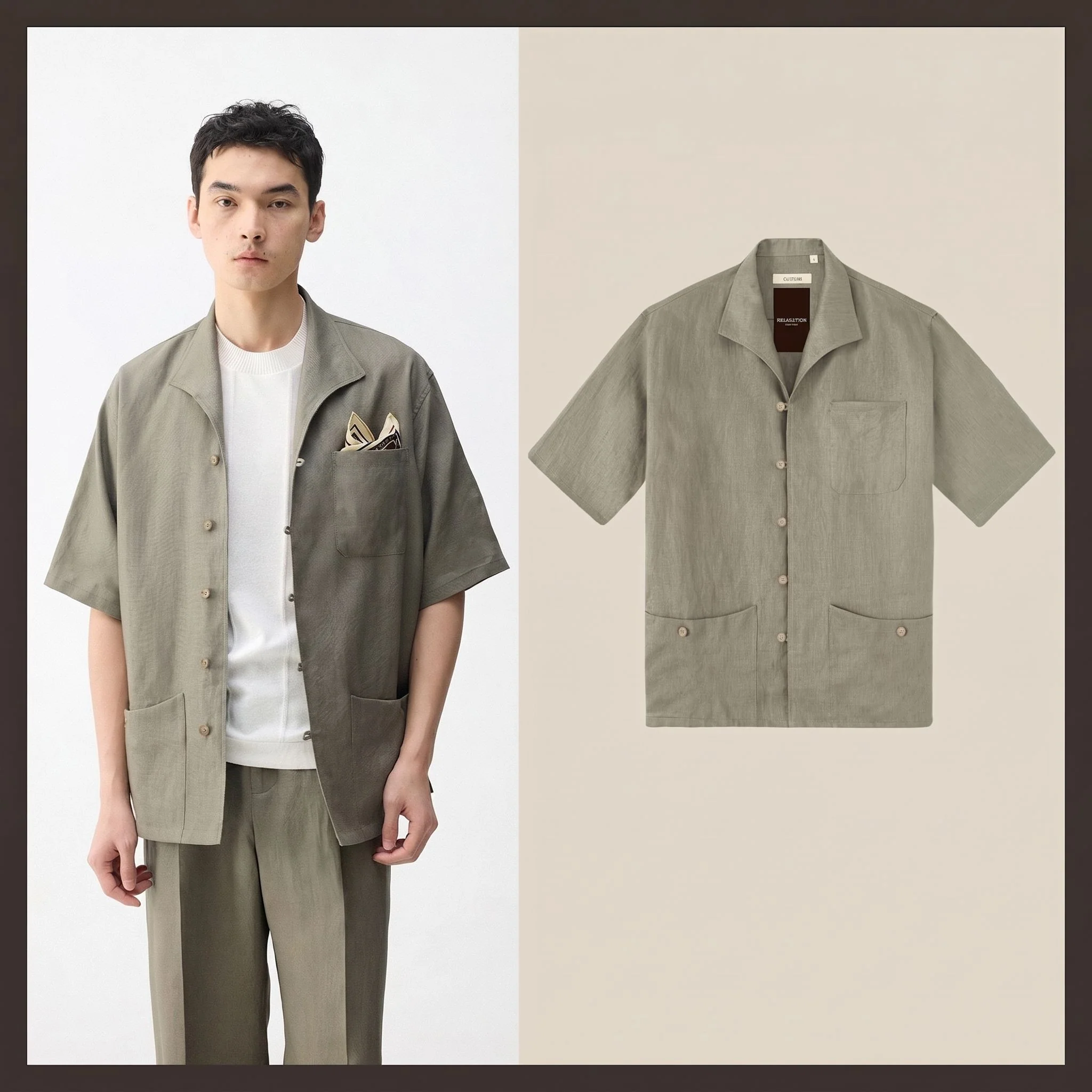 Linen Camp Shirt - Image 5