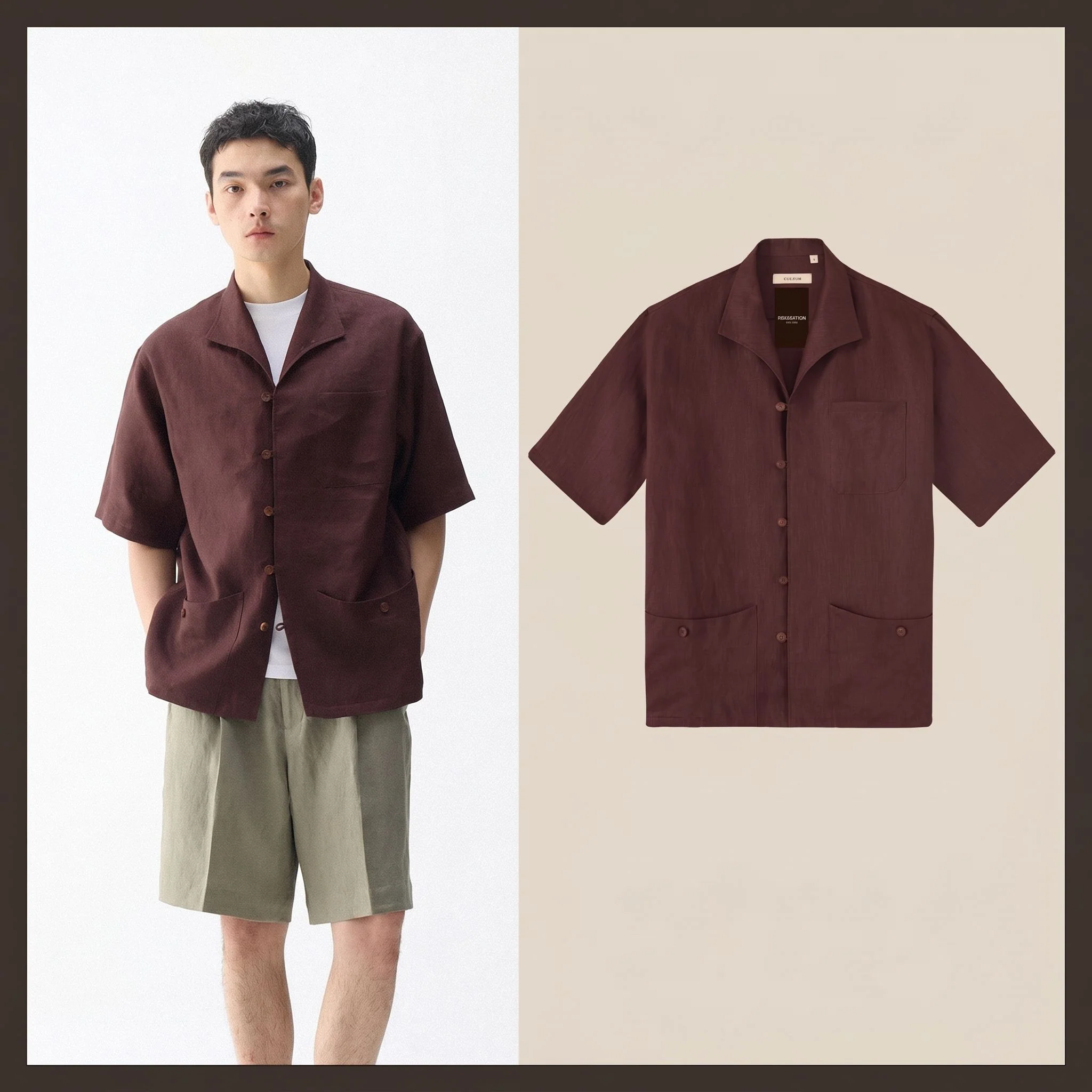 Linen Camp Shirt - Image 6