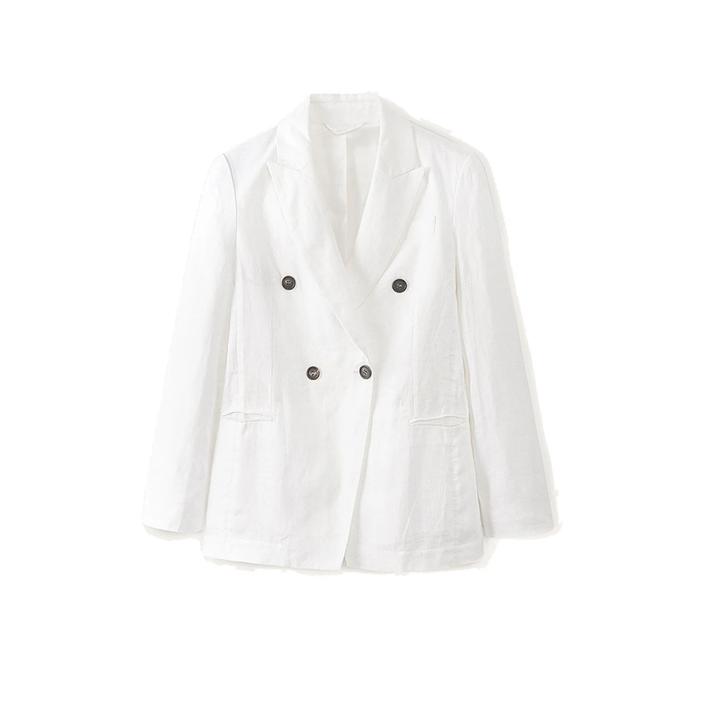 Linen Double-Breasted Blazer - Image 6