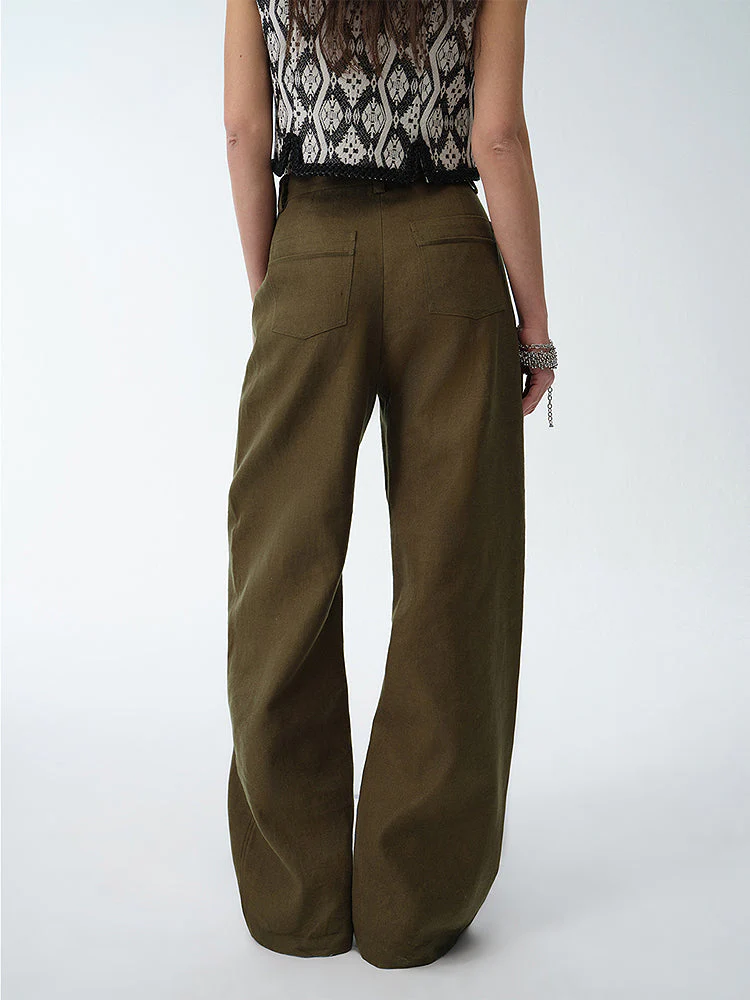 Linen Double Waist Pants - Image 2