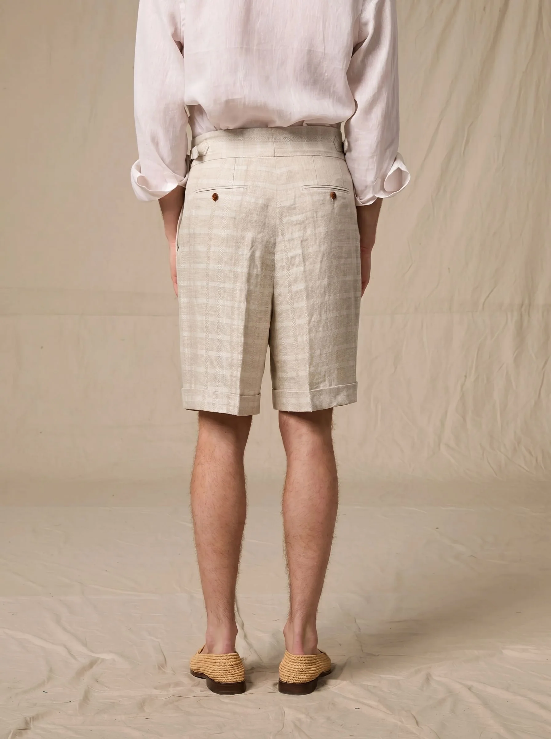 Linen Gurkha Shorts - Image 4