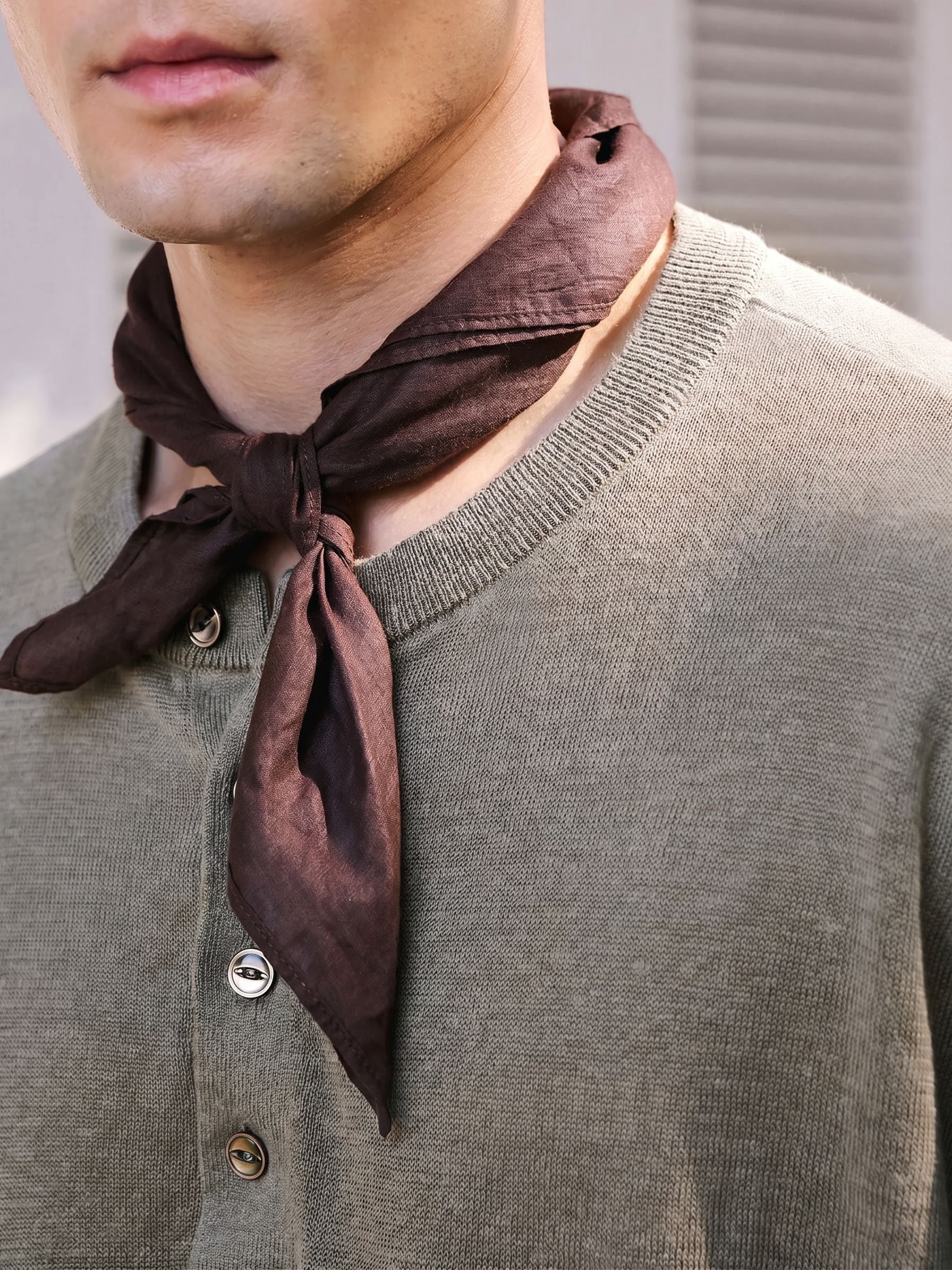 Linen Henley Sweater - Image 6