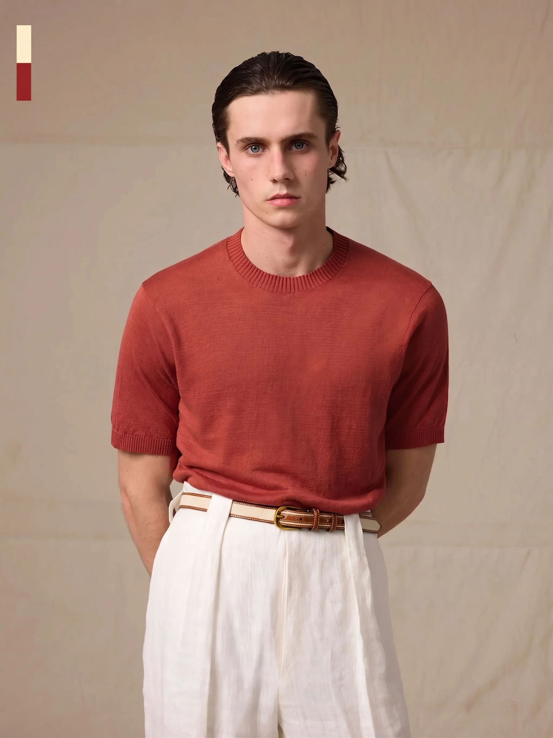 Linen Knit Tee