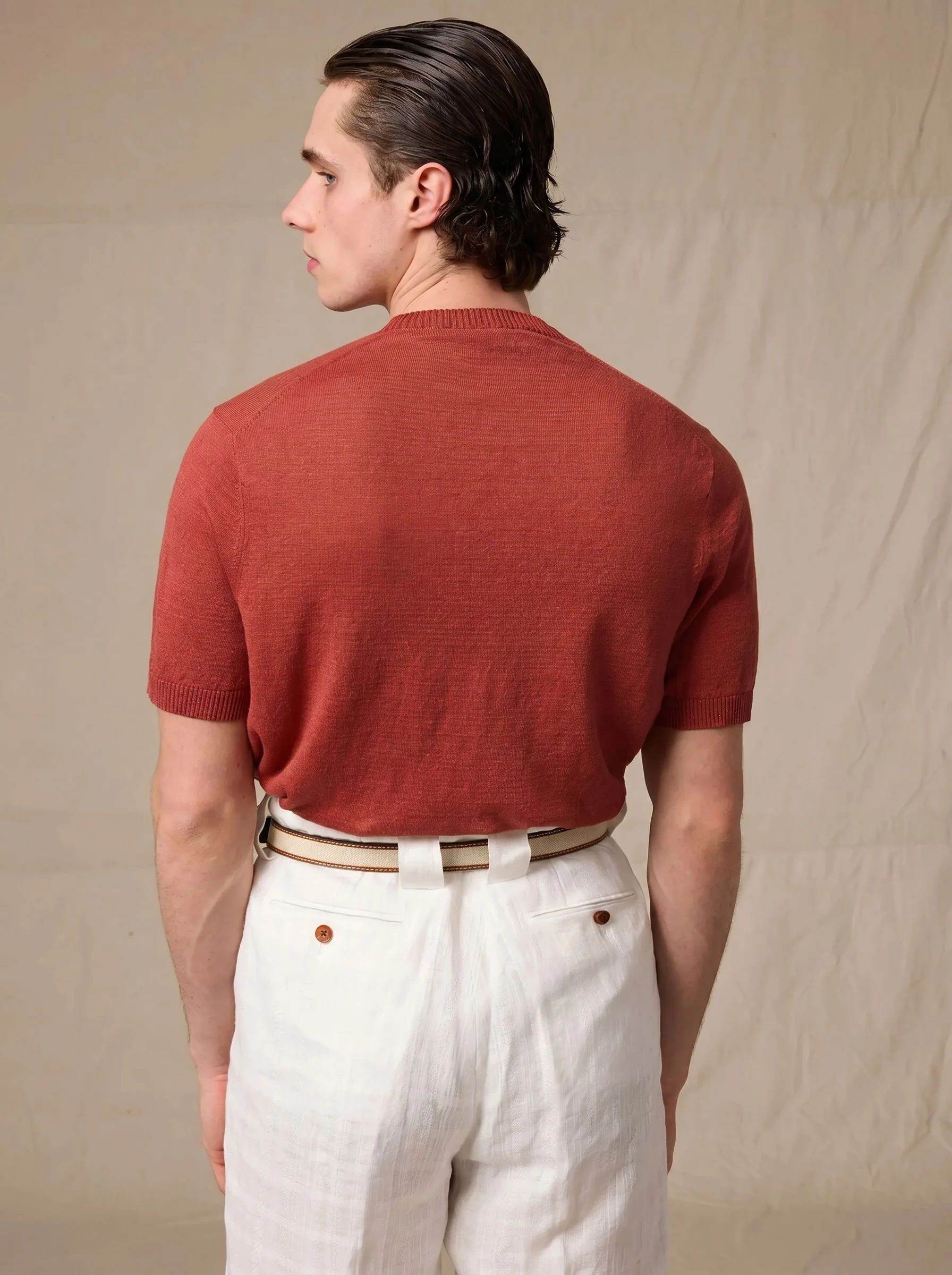 Linen Knit Tee - Image 3