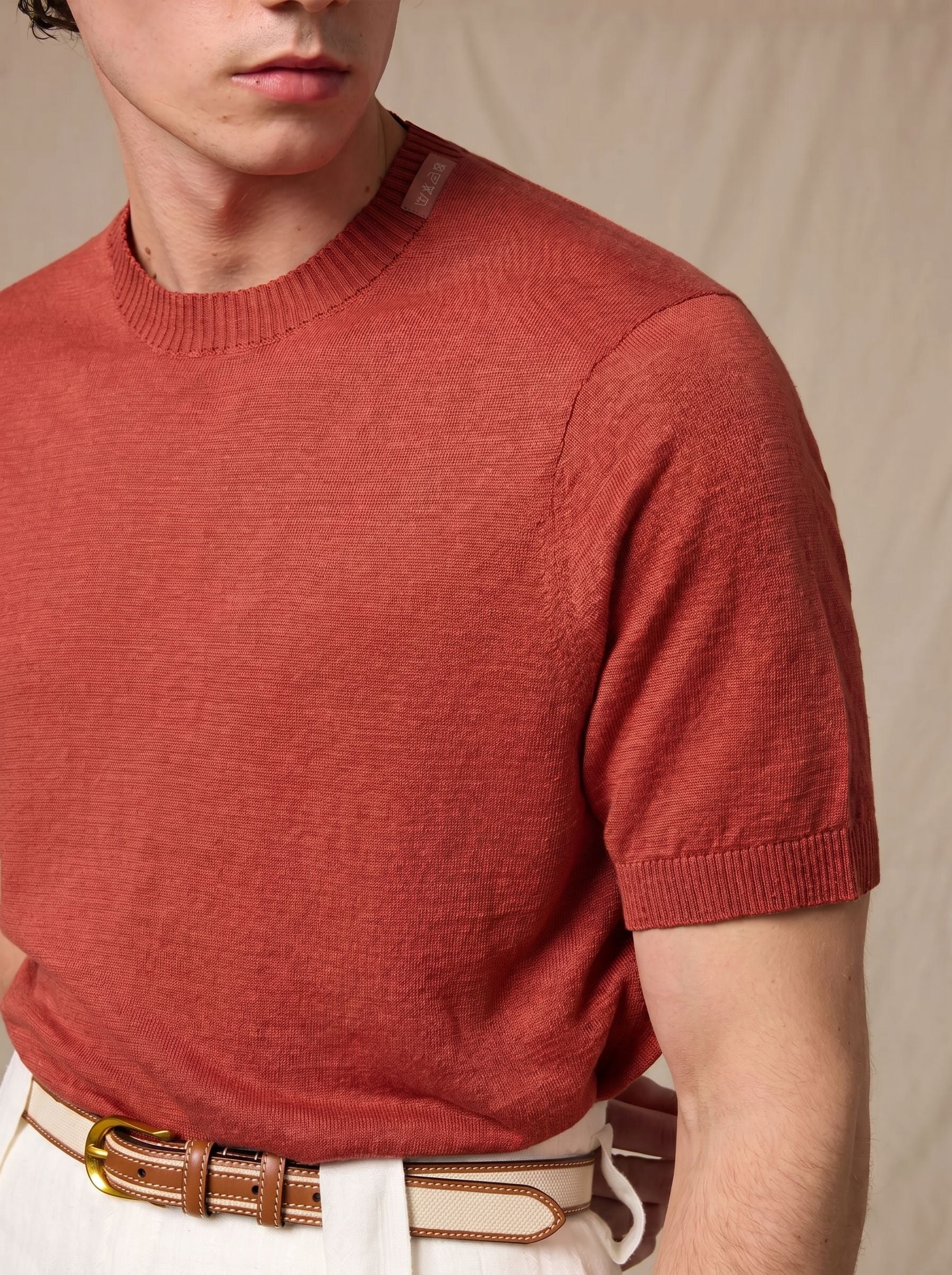 Linen Knit Tee - Image 5
