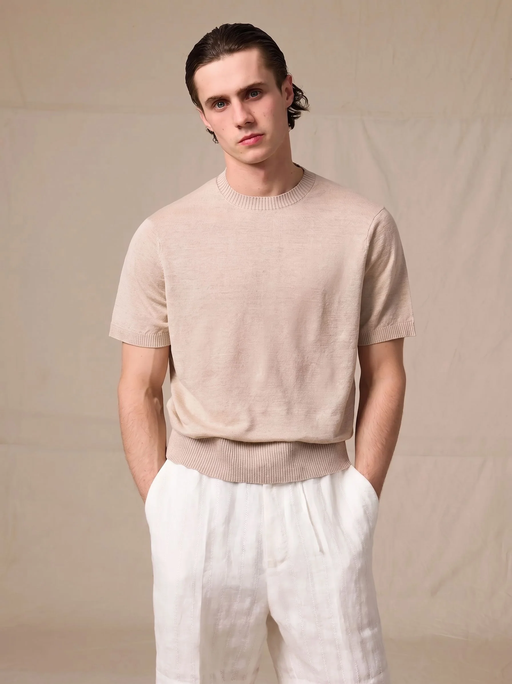 Linen Knit Tee - Image 2