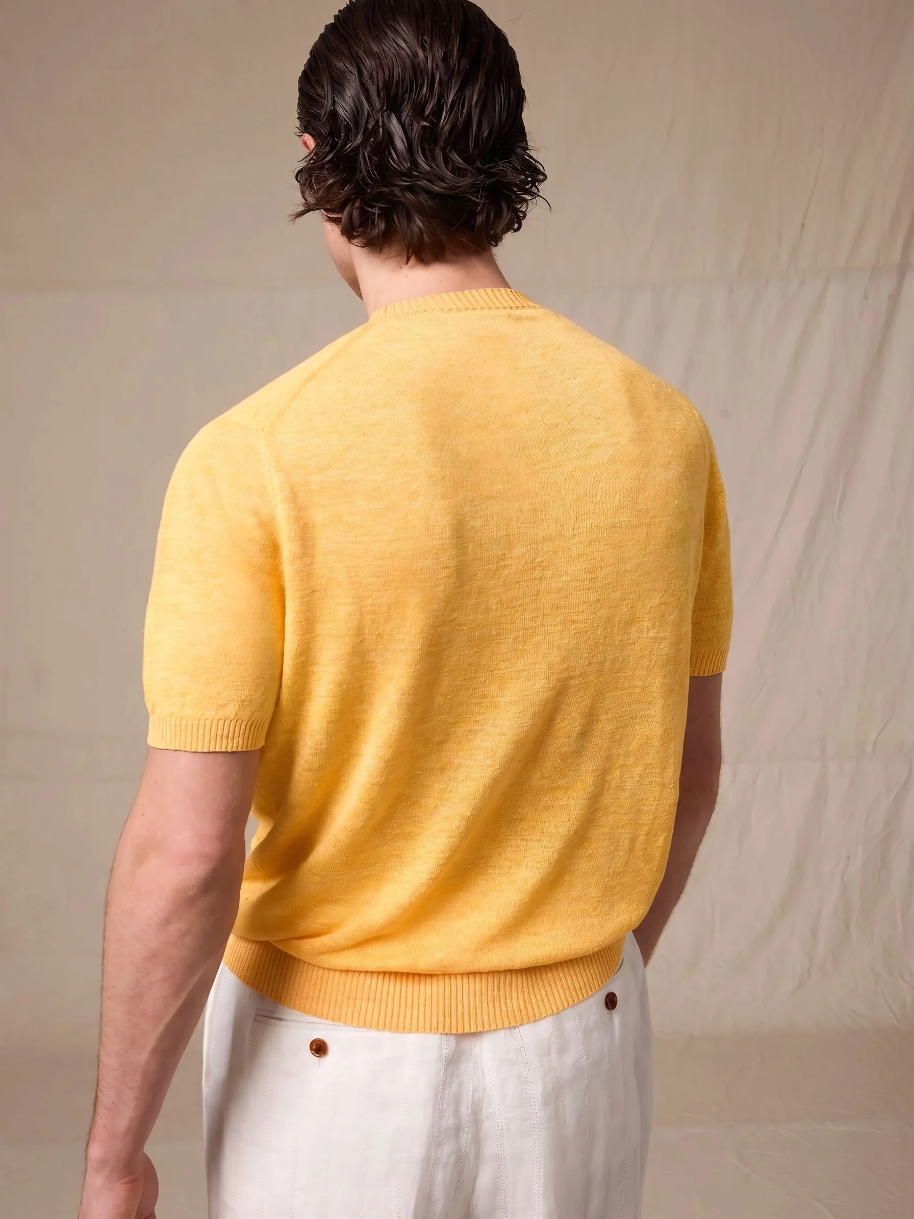 Linen Knit Tee - Image 3