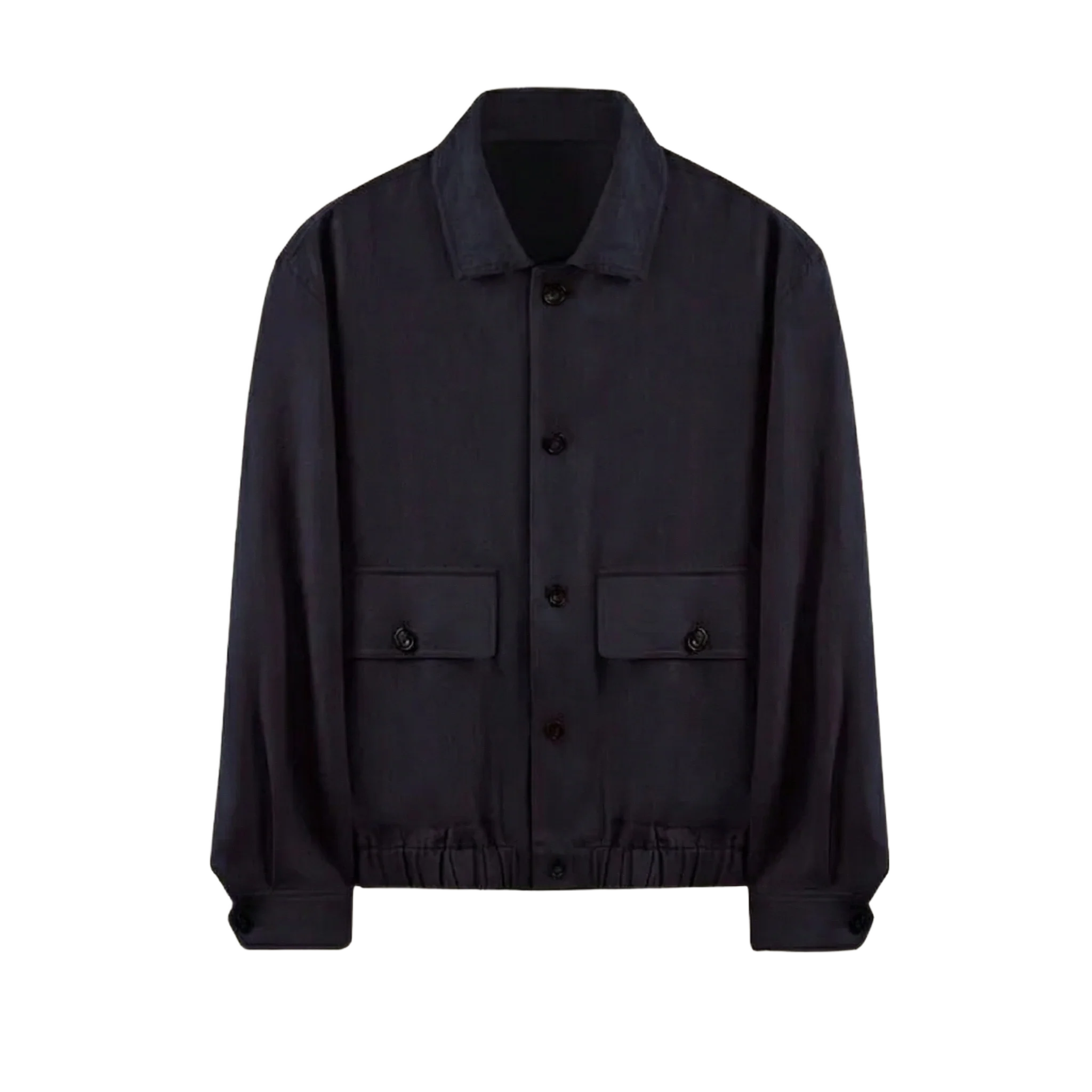 Linen Lapel Bomber Jacket - Image 7