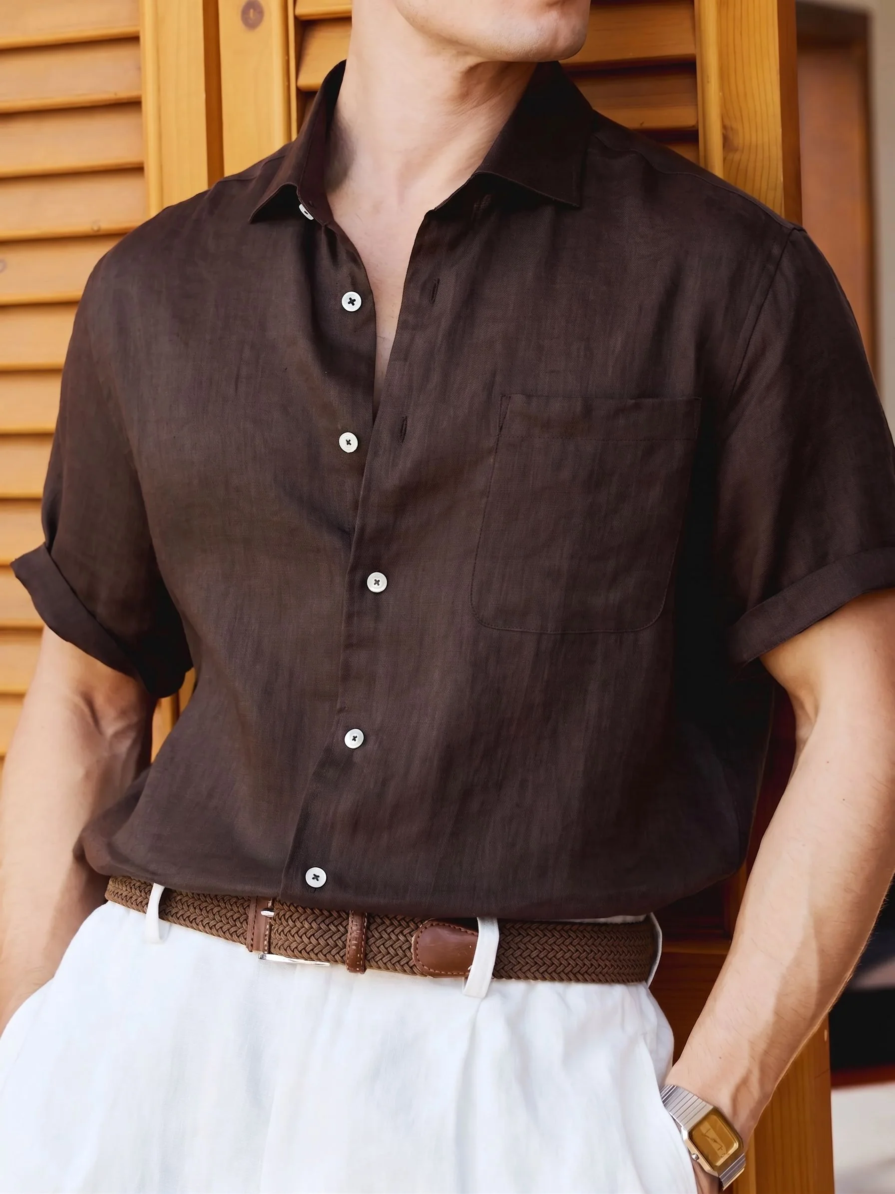 Linen Pocket Shirt - Image 5