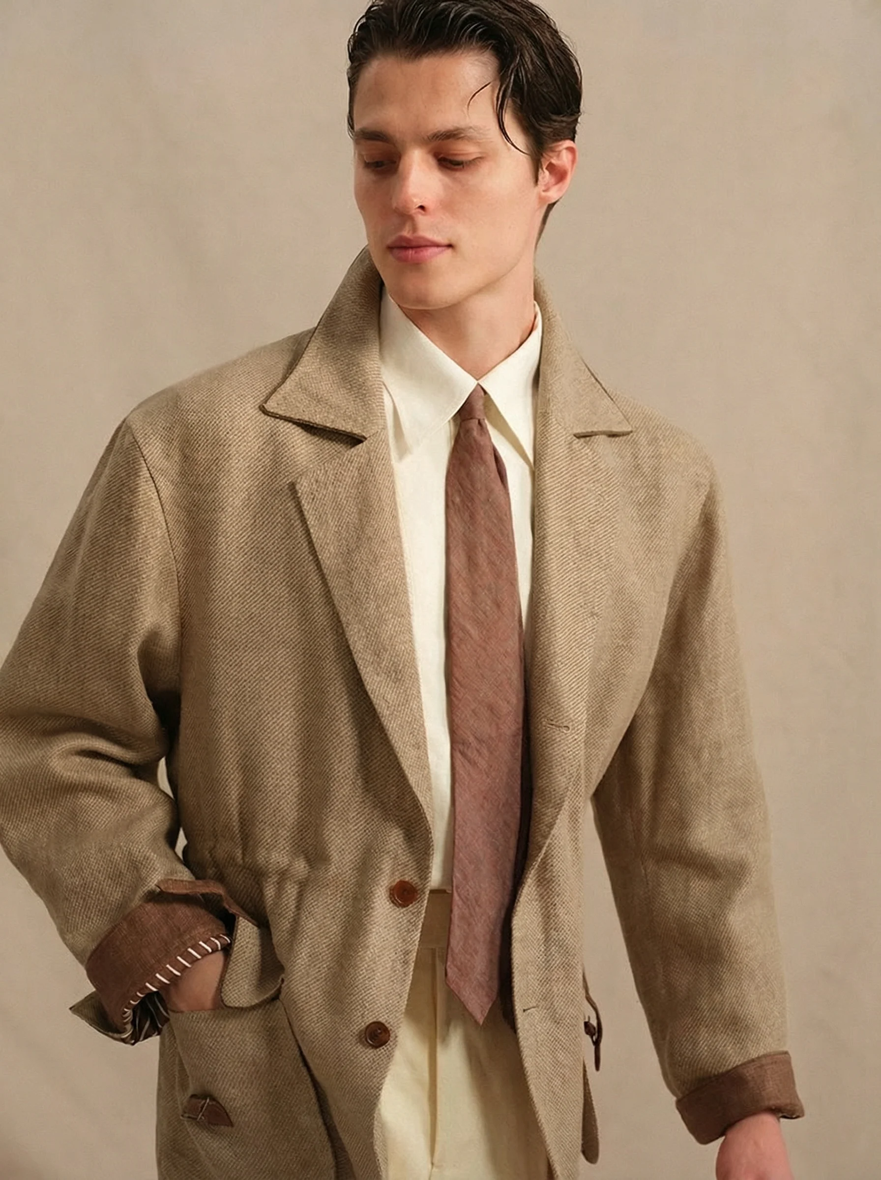 Linen Safari Jacket - Image 3
