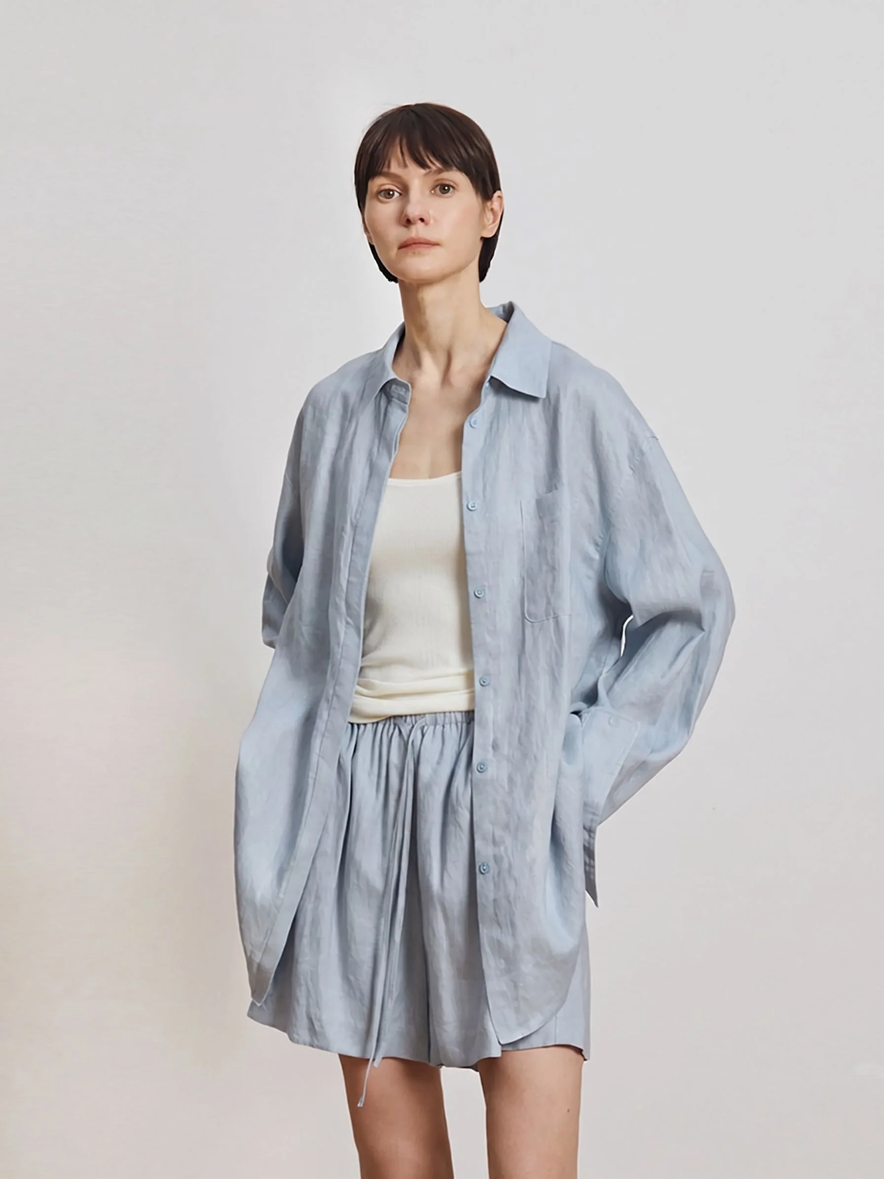 Linen Shirt Set