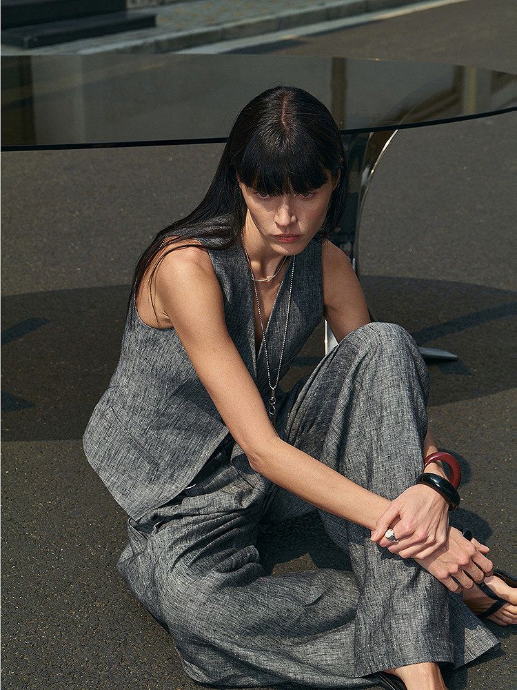 Linen Vest Set - Image 2