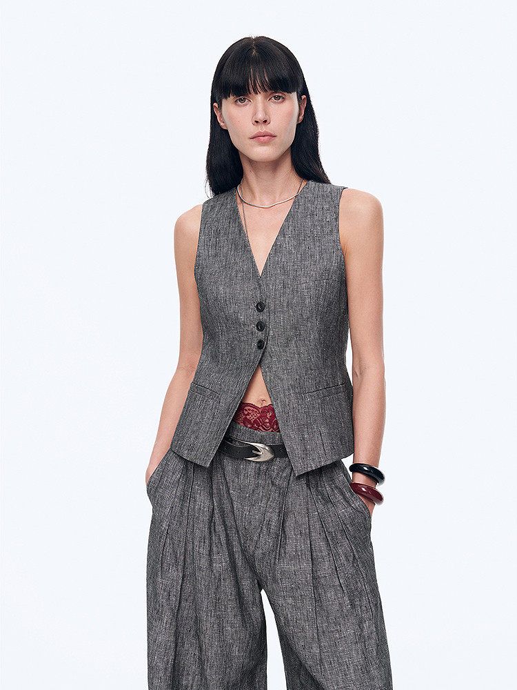 Linen Vest Set - Image 3