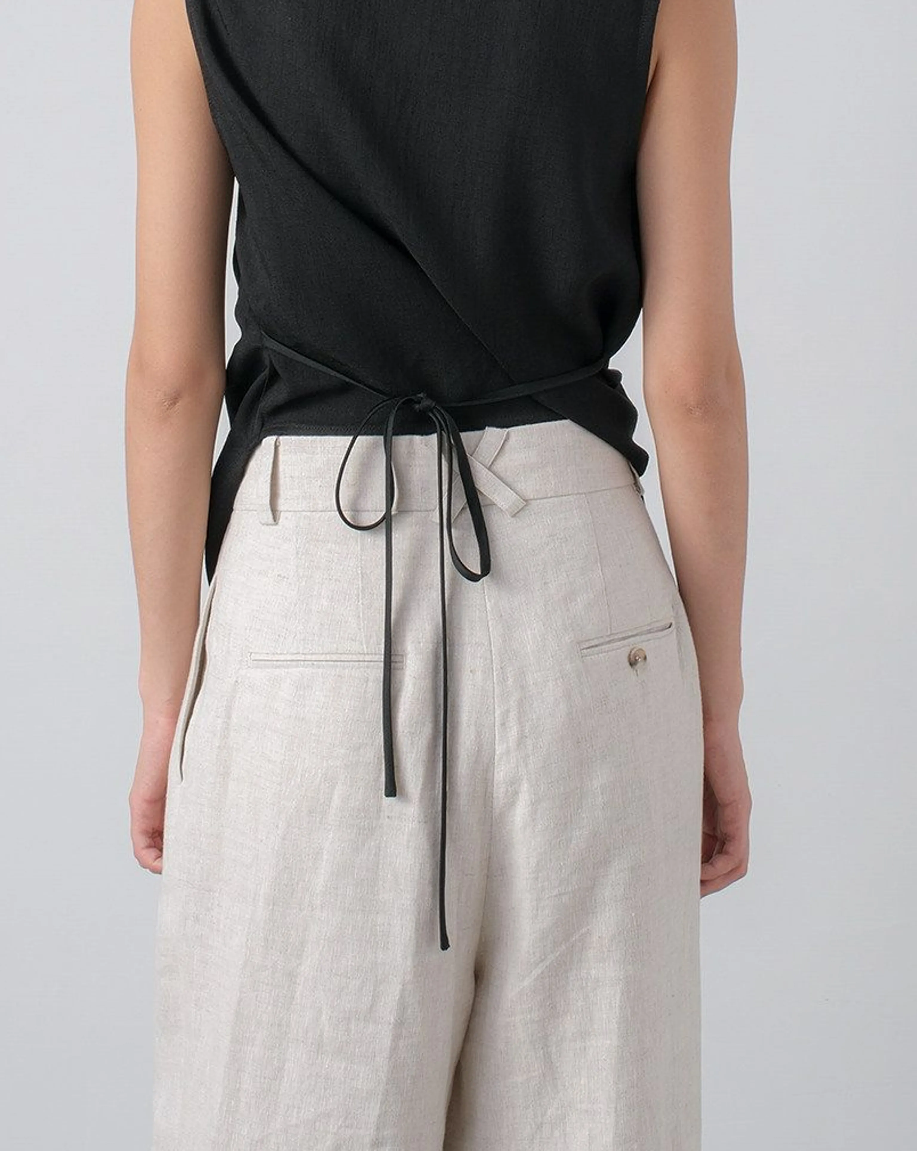 Linen Wide-Leg Trousers - Image 5