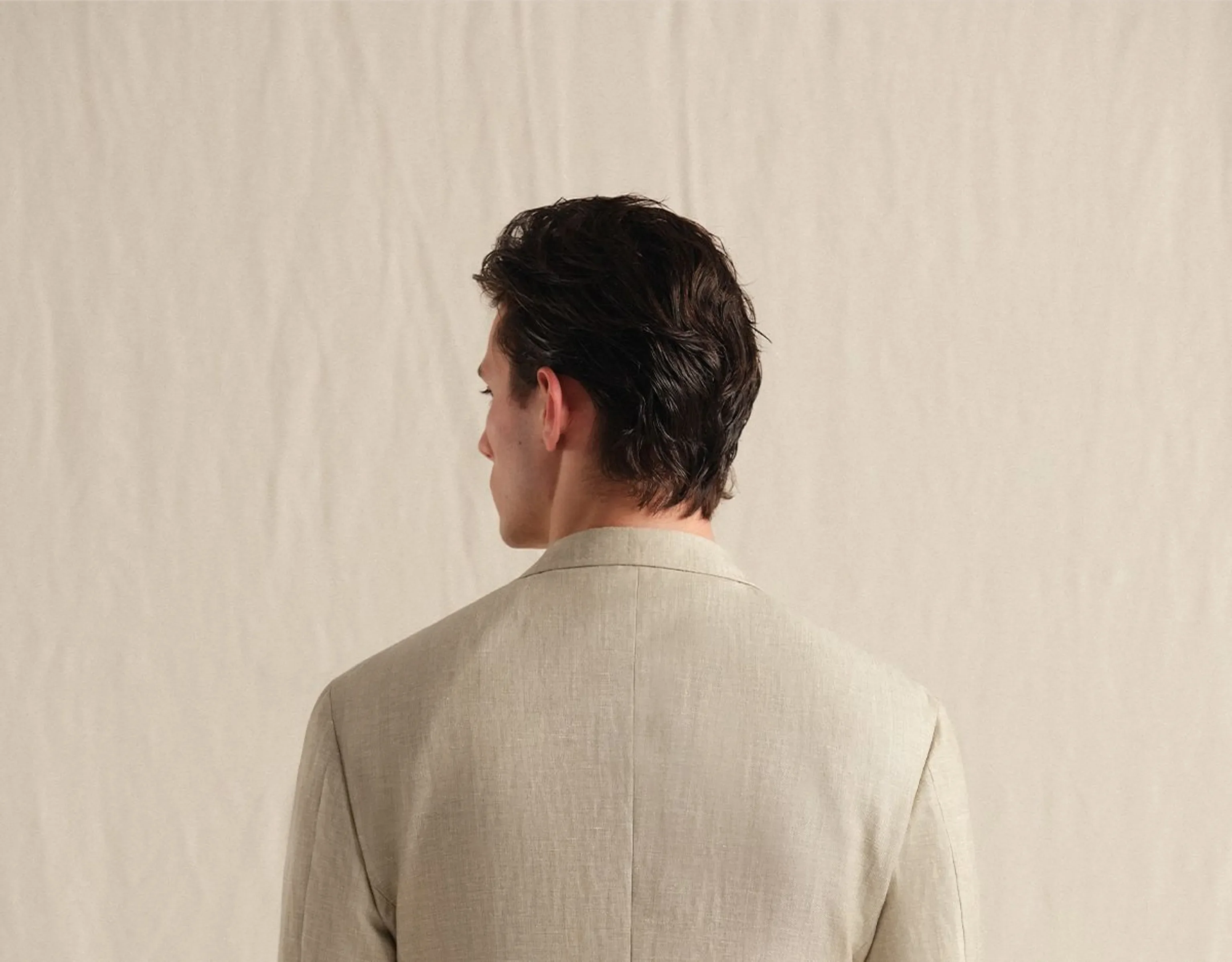 Linen Wool Half-Lined Jacket - Image 4