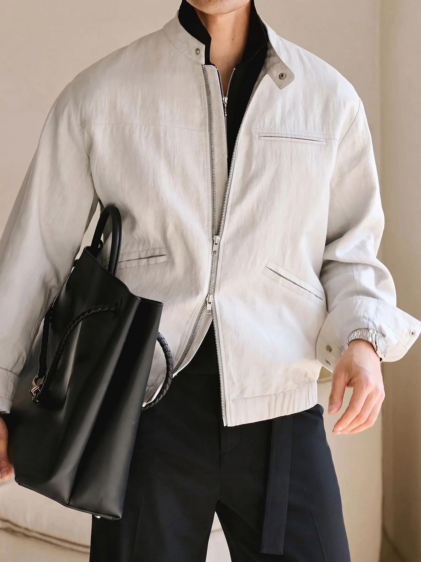 Linen Zip Jacket