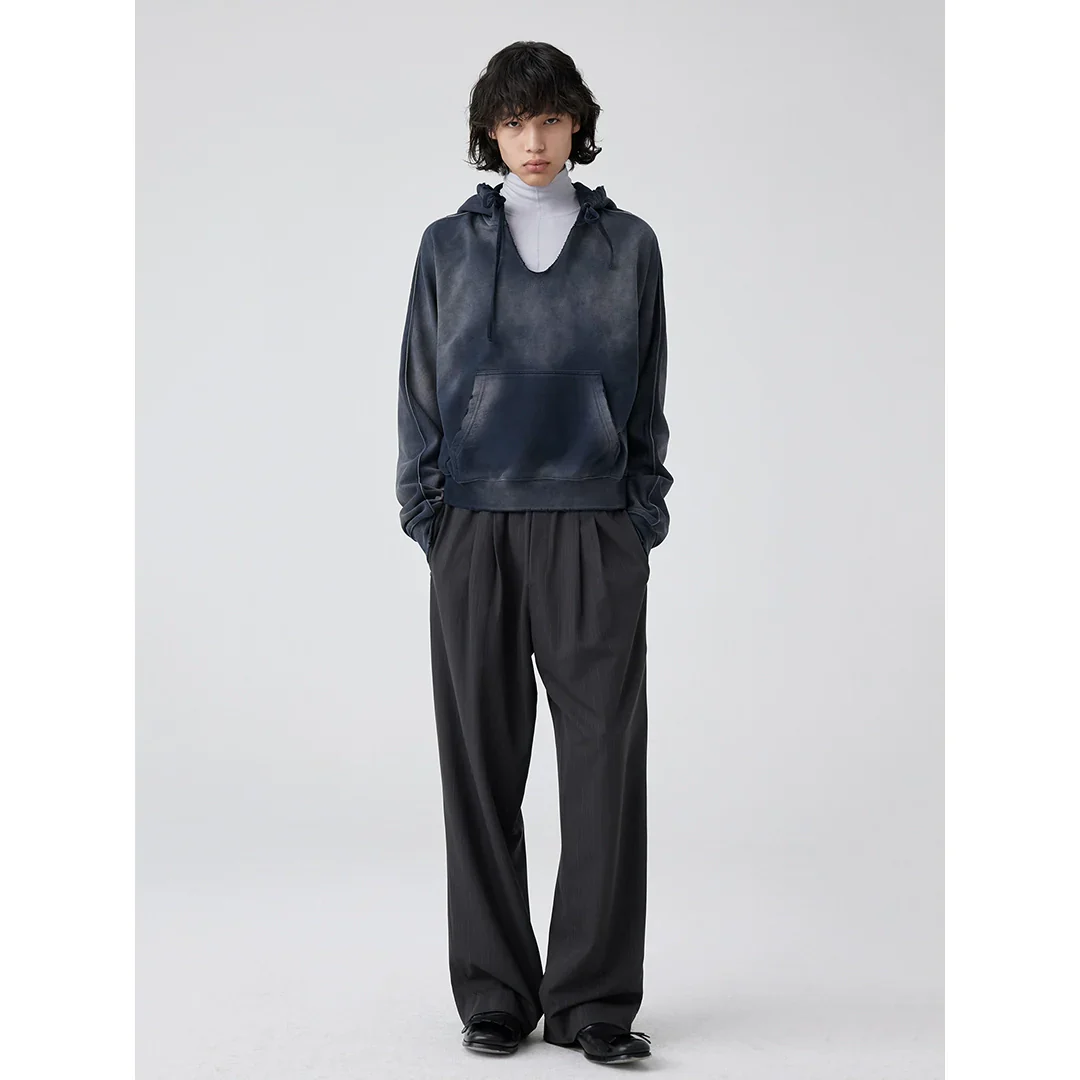 Logo Pinstripe Wide-Leg Trousers