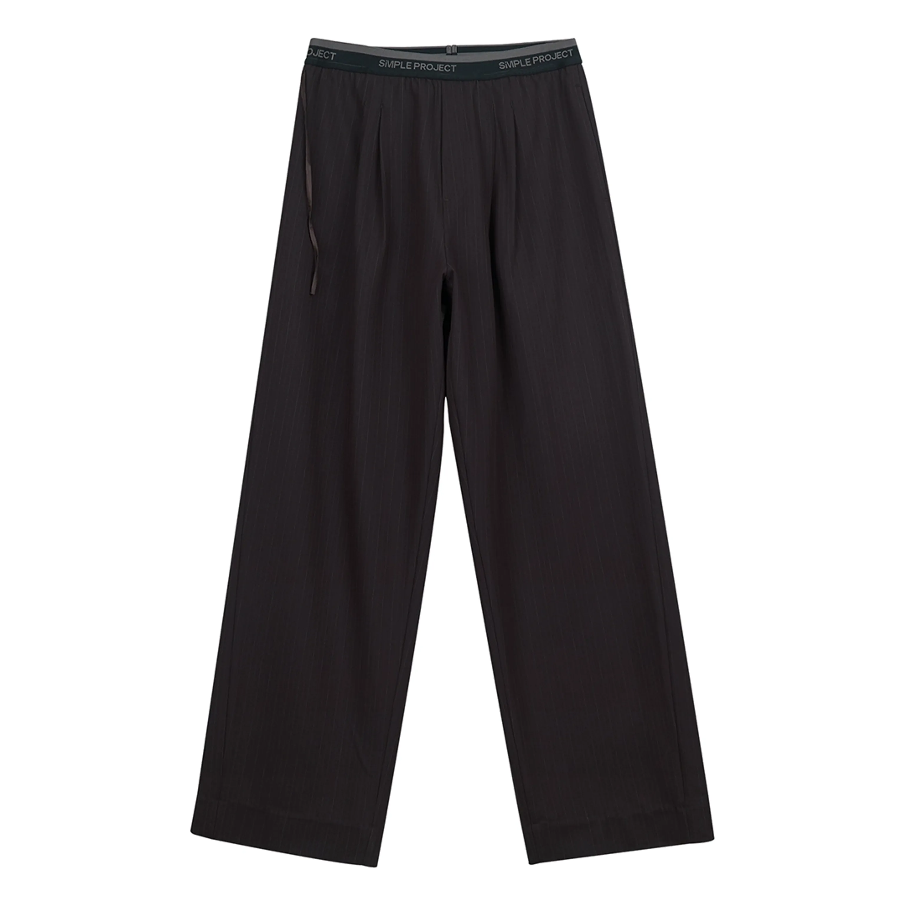 Logo Pinstripe Wide-Leg Trousers - Image 6