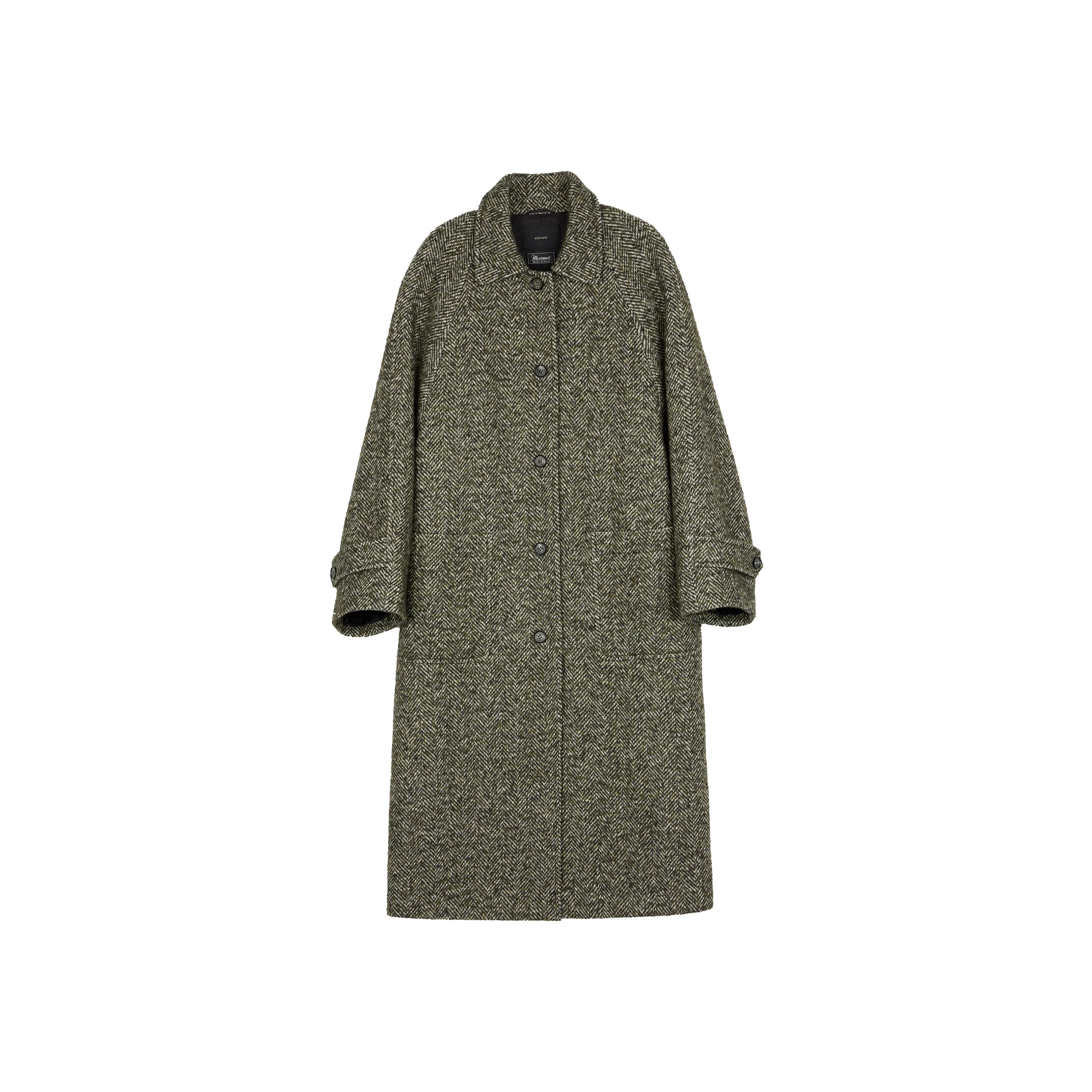 Long Herringbone Coat
