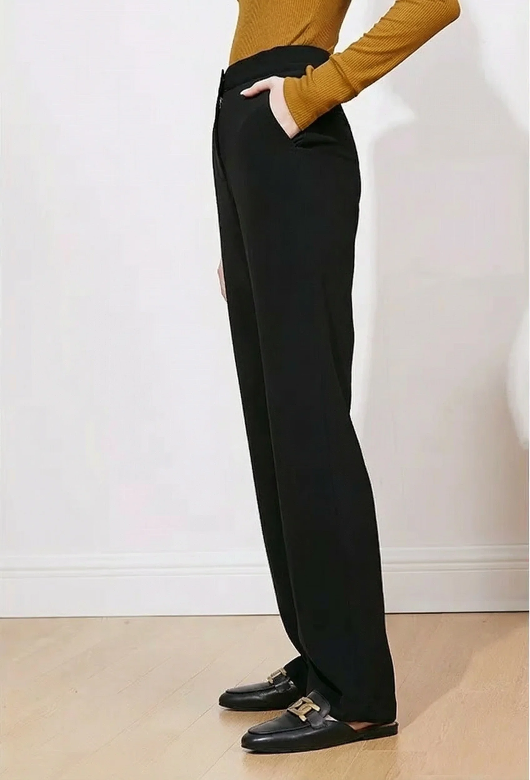 Long Leg Straight Trousers - Image 5