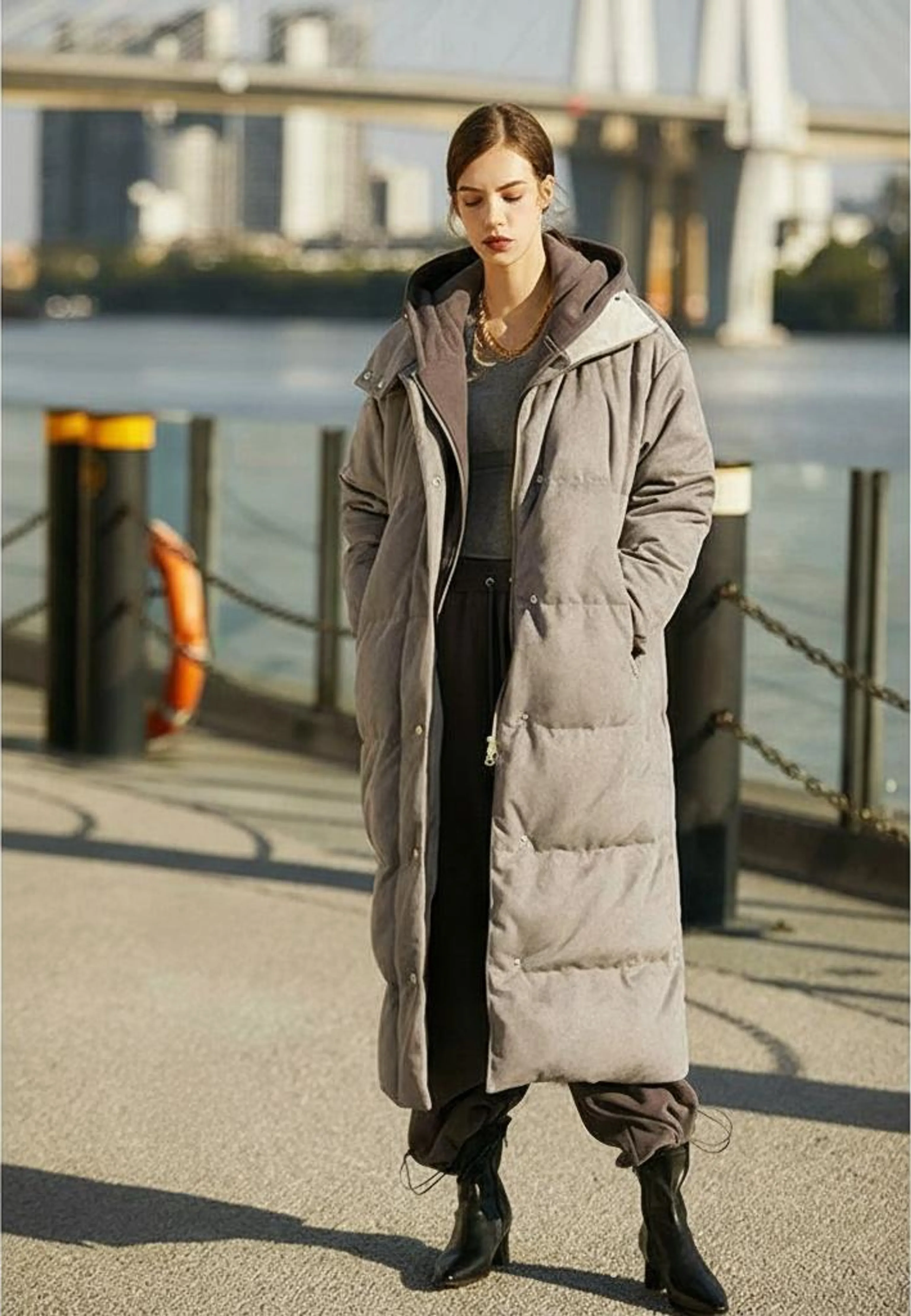 Long Padded Coat - Image 2