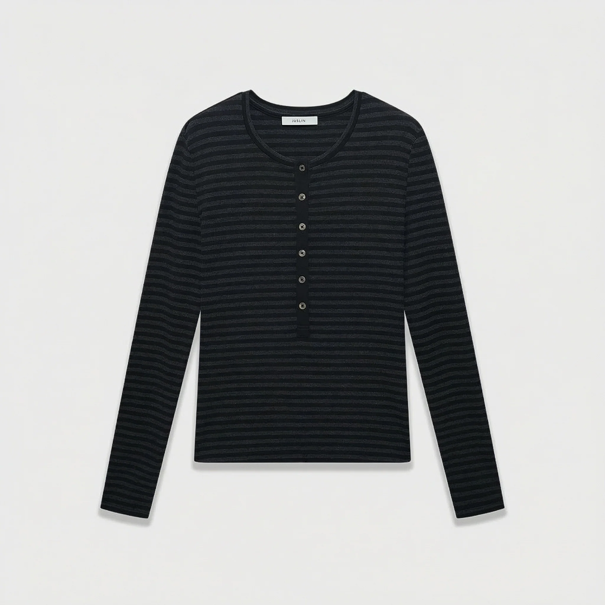 Long-Sleeve Henley Top - Image 6