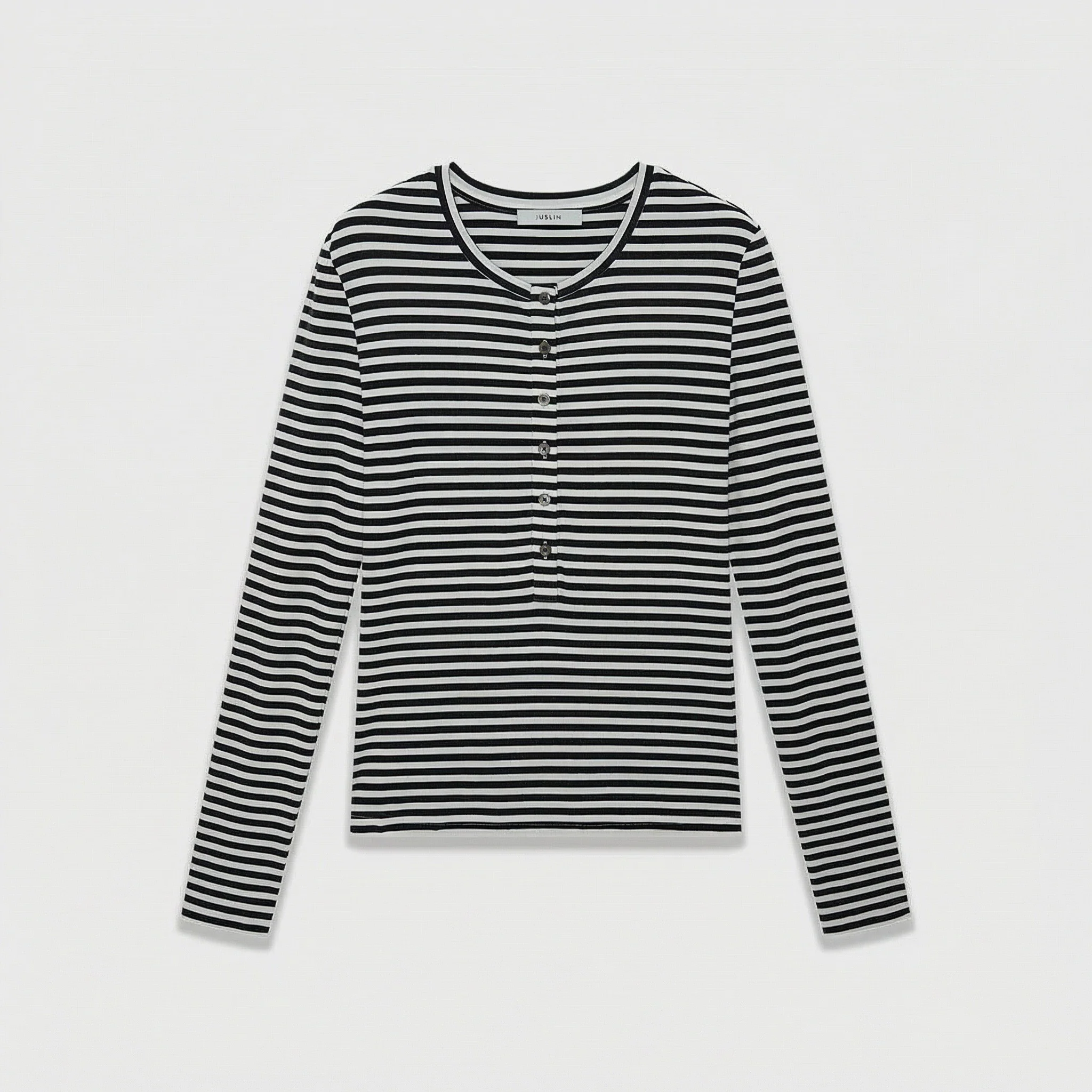 Long-Sleeve Henley Top - Image 7